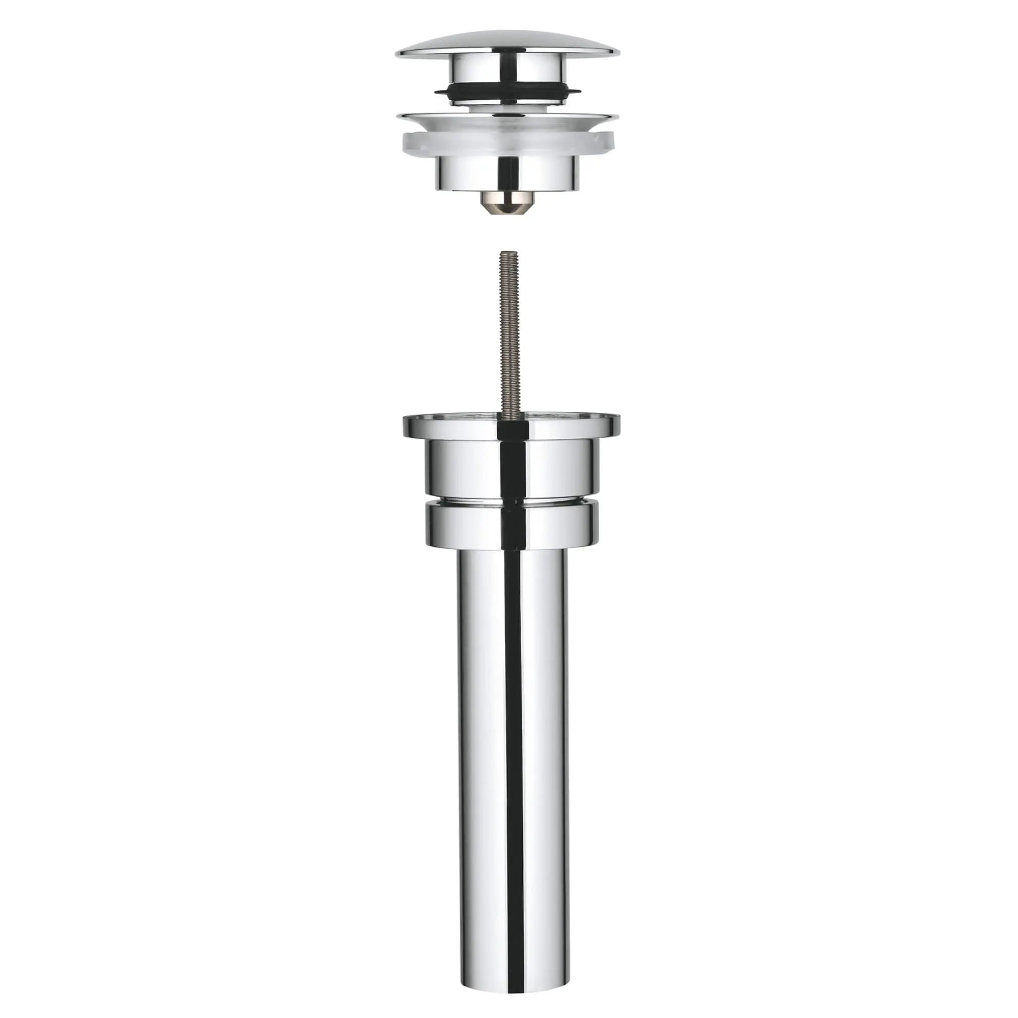 Pop-Up Waste Set (with overflow) // GROHE STARLIGHT CHROME // 17605_65818000-waste-fitting-starlight-chrome_0_CDNwebp.webp