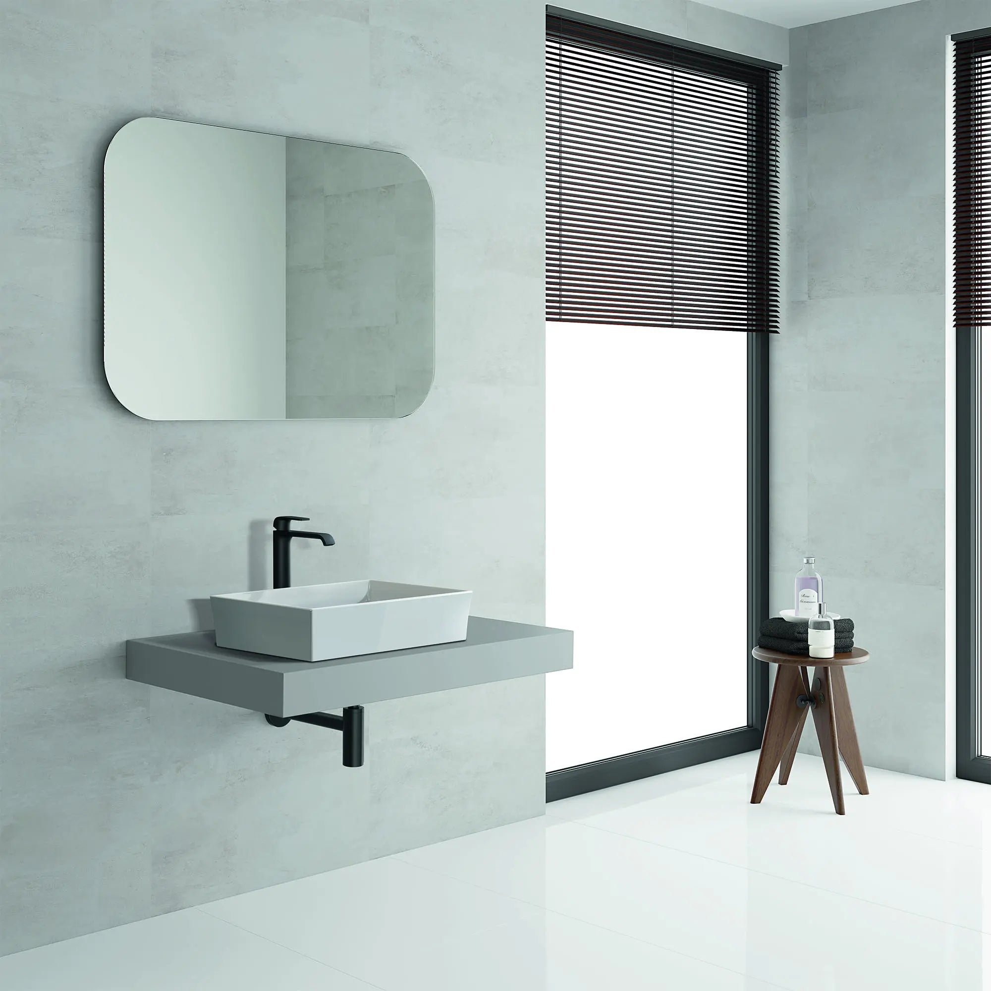 Single Hole Single-Handle Deck Mount Vessel Sink Faucet, 1.2 GPM (4.5 L/min) // MATTE BLACK // 176798_Defined_EnvironmentCloseUp_238692430_Aug2023_0_CDNwebp.webp