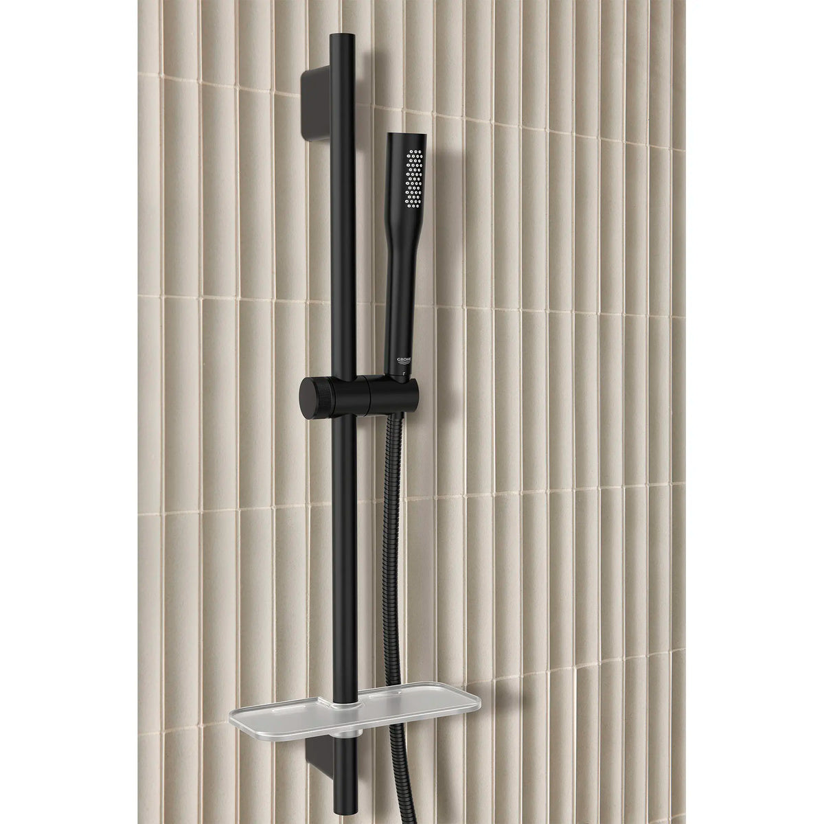 Stick Hand Shower - 1 Spray, 1.75 GPM (6.6 L/min) // MATTE BLACK // 177113_Euphoria_EnvironmentCloseUp_264662430_266022430_0001_Sept2023_0001_Sept2023_0_CDNwebp_00826e8b-089d-4c30-8cd9-974f1b0833db.webp