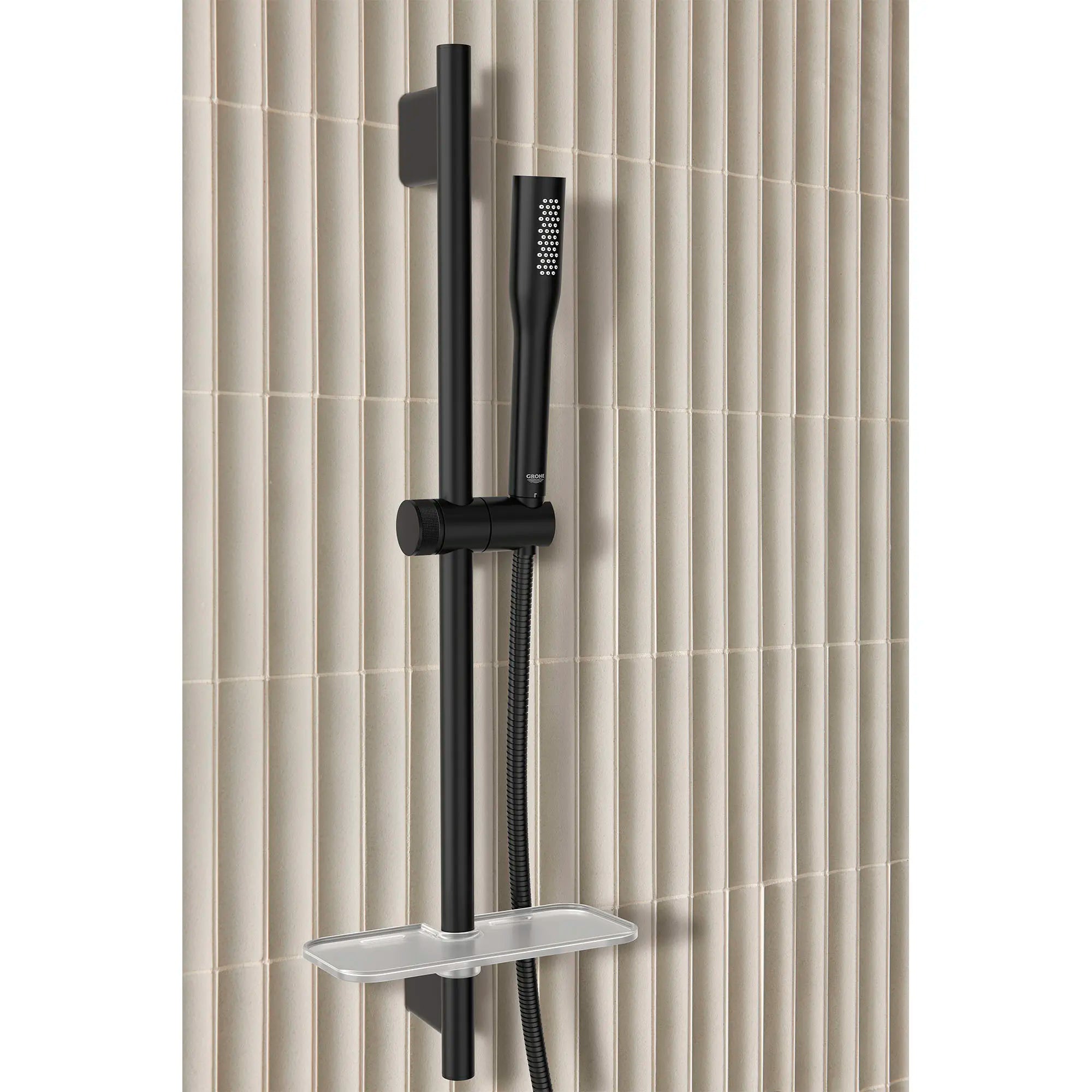 Stick Hand Shower - 1 Spray, 1.75 GPM (6.6 L/min) // MATTE BLACK // 177113_Euphoria_EnvironmentCloseUp_264662430_266022430_0001_Sept2023_0001_Sept2023_0_CDNwebp_ab418bcd-e748-4f1a-8305-713cfcb3b404.webp