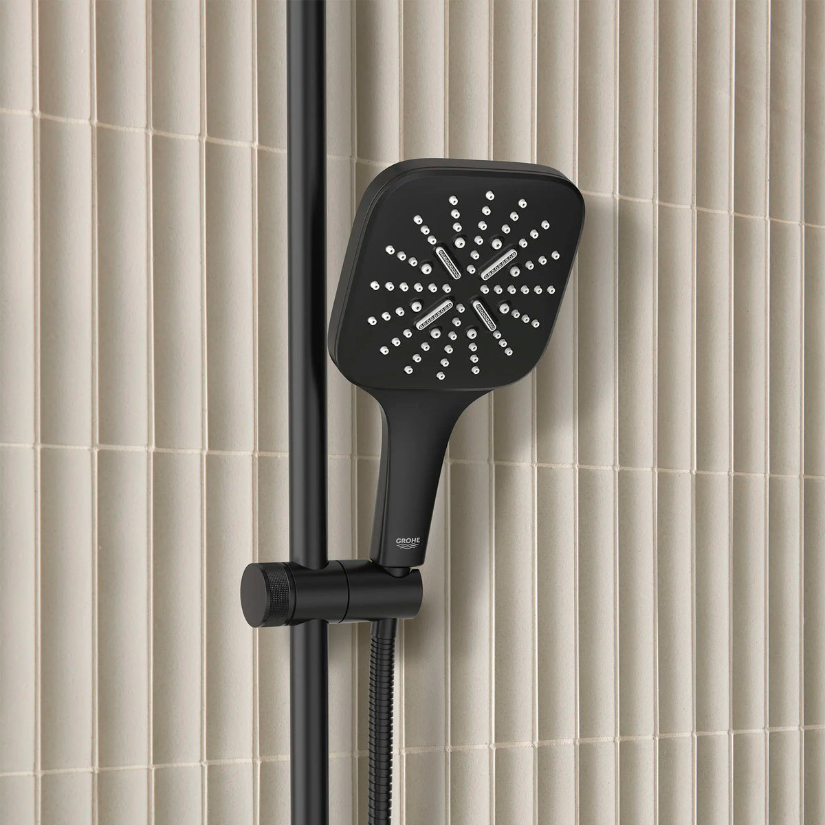 Hand Shower - 3 Sprays, 1.75 GPM (6.6 L/min) // MATTE BLACK // 177115_SmartActive_EnvironmentCloseUp_266032430_265522430_0001_Sept2023_0_CDNwebp_a1267ea2-fbf4-4547-a8da-342182c6f7c4.webp
