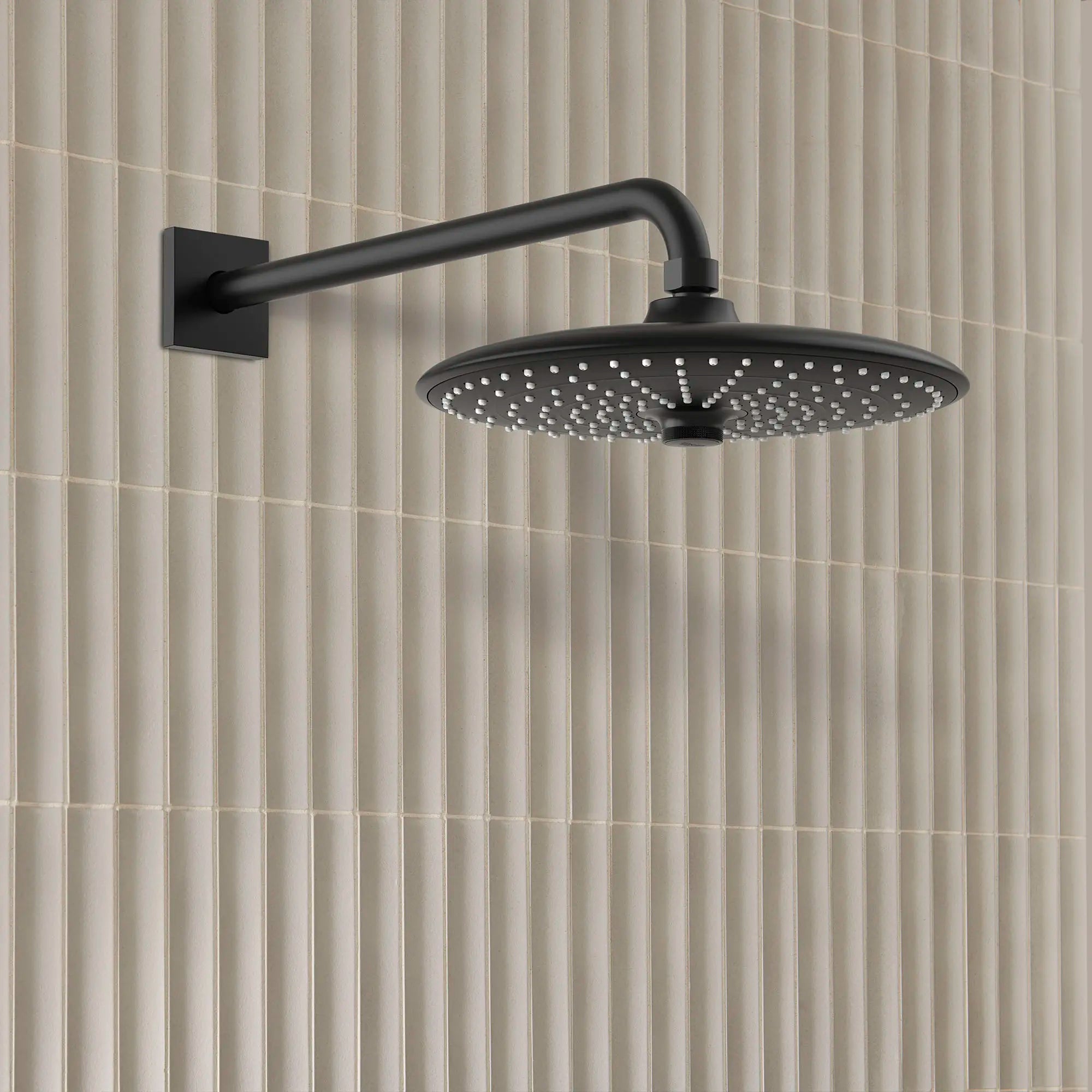 260 Shower Head, 10" - 3 Sprays, 1.75 GPM (6.6 L/min) // MATTE BLACK // 177123_Euphoria_EnvironmentCloseUp_264562430_0001_Sept2023_0_CDNwebp_e9a027b0-accc-4971-b044-f9cf4ef5ba96.webp