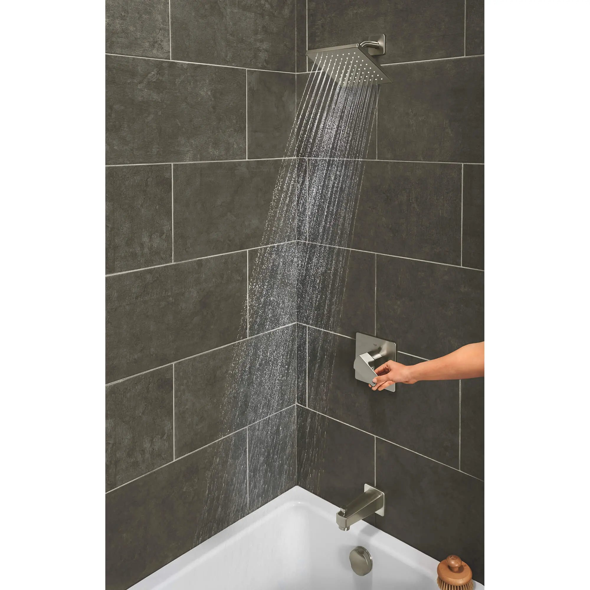 Tallinn Pressure Balance Valve Bathtub/shower Combo Faucet // BRUSHED NICKEL INFINITYFINISH // 1817_35097en0-pressure-balance-valve-bathtub-shower-combo-faucet-enviro-1_0_CDNwebp.webp