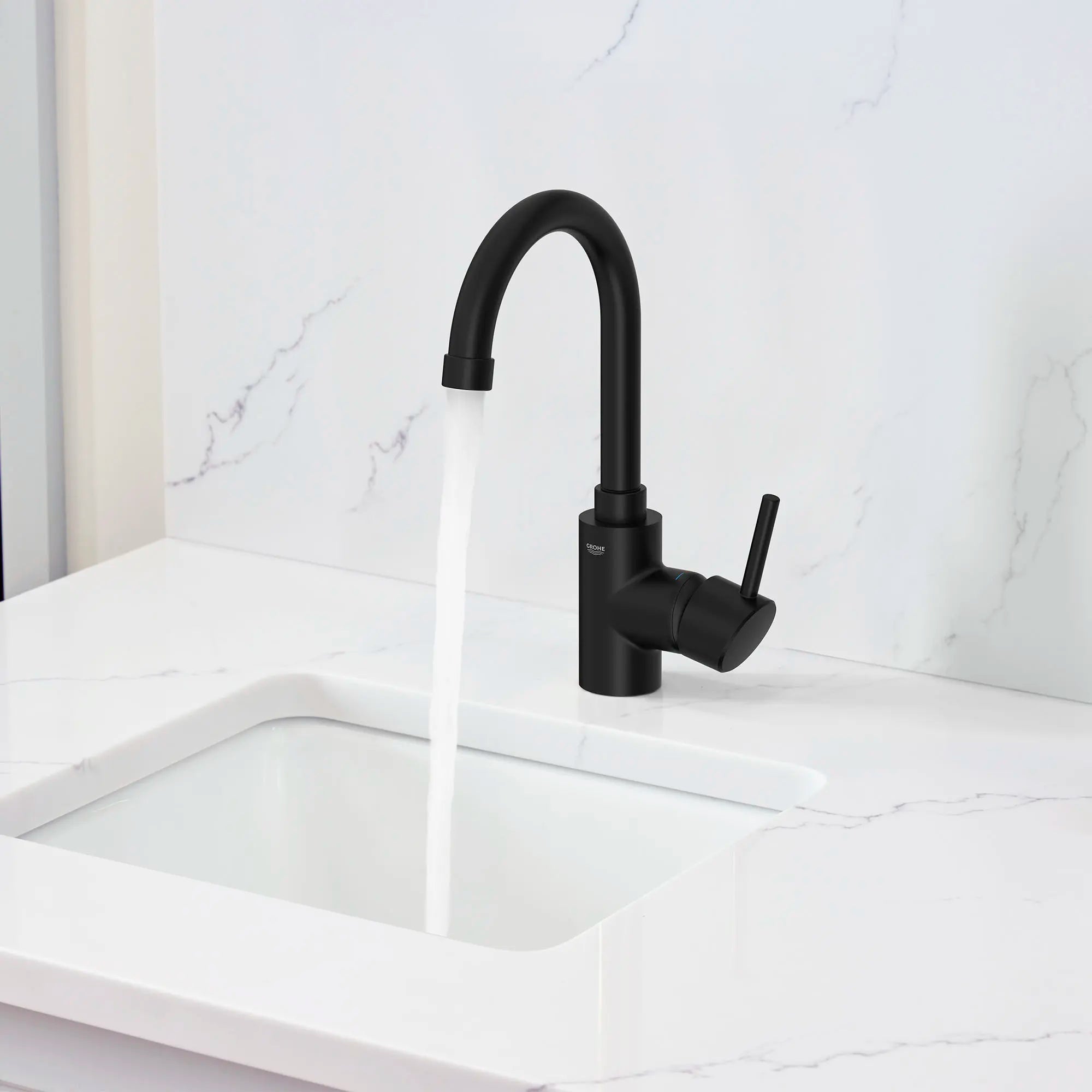 Single-Handle Bar Faucet 5.7 L/min (1.5 gpm) // MATTE BLACK // 185619_Concetto_EnvironmentCloseup_315182430_0002_Sept2023_0_CDNwebp.webp