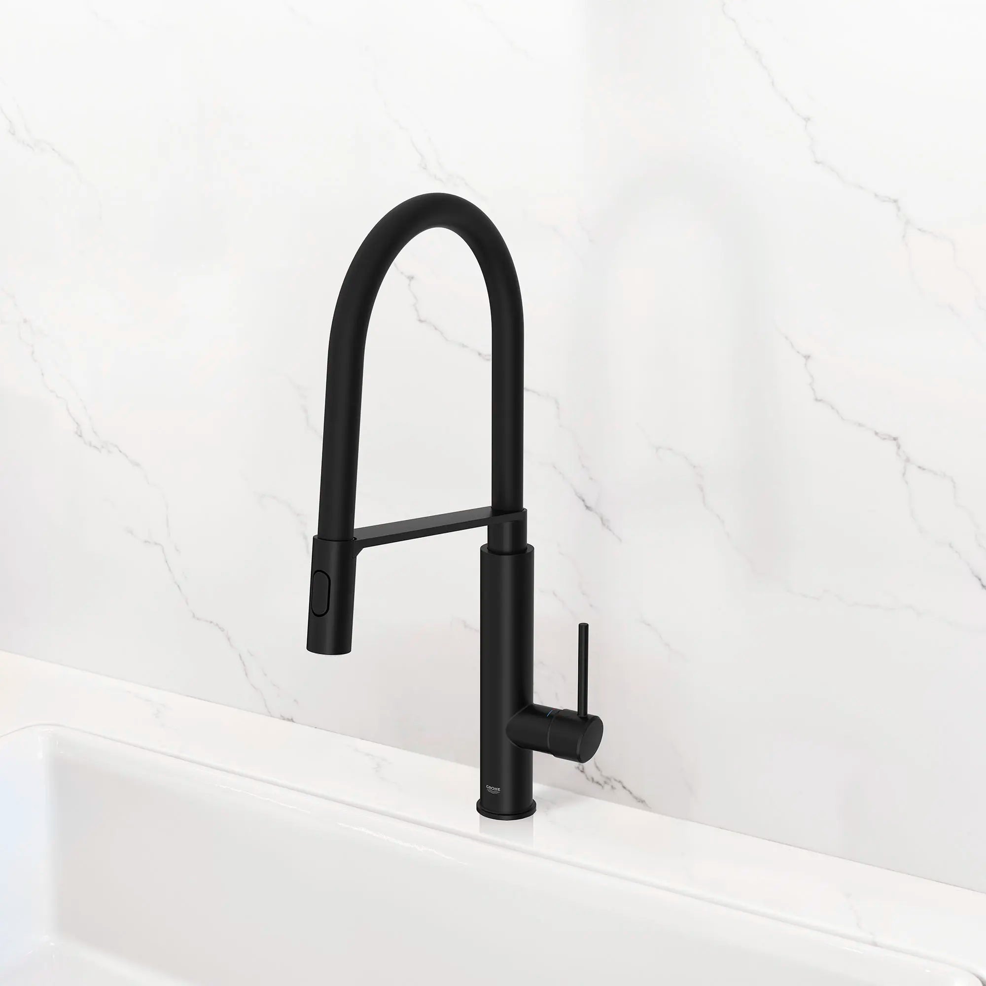 Concetto Single-Handle Semi-Pro Dual Spray Kitchen Faucet 1.75 GPM (6.6 L/min) // MATTE BLACK // 185623_Concetto_EnvironmentCloseup_314922430_0001_Sept2023_0_CDNwebp.webp