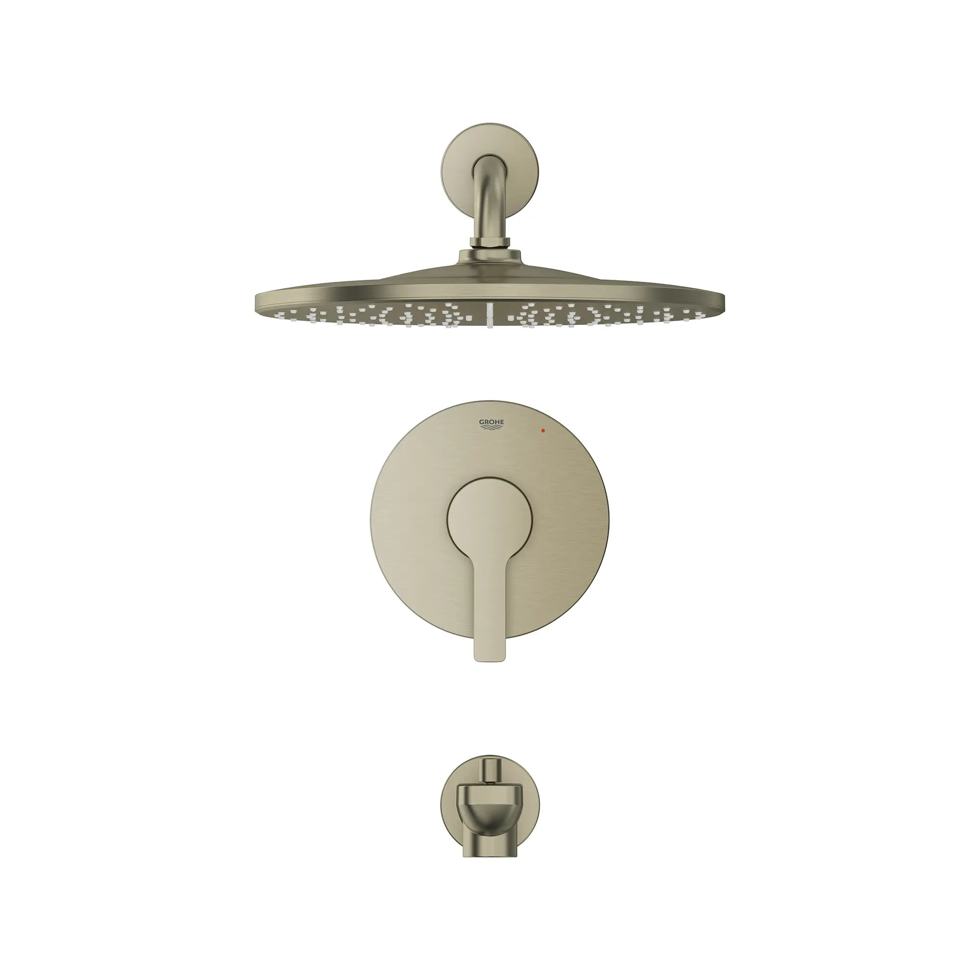 Lineare Pressure Balance Valve Tub/Shower Trim Kit // BRUSHED NICKEL INFINITYFINISH // 185751_Lineare_SiloFront_102524EN0_0001_Sept2023_0_CDNwebp.webp