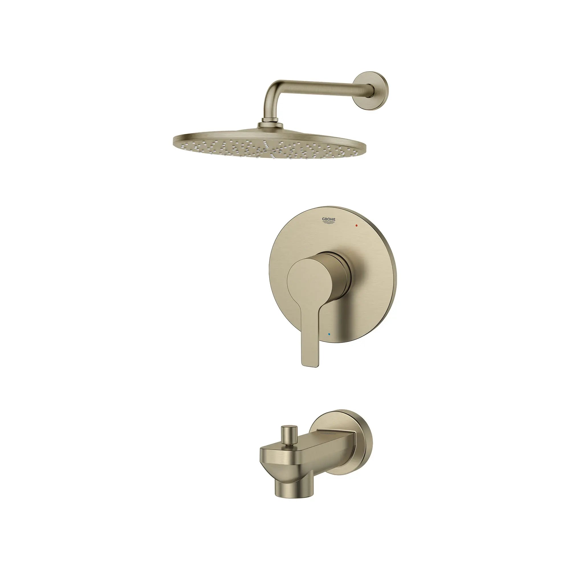 Lineare Pressure Balance Valve Tub/Shower Trim Kit // BRUSHED NICKEL INFINITYFINISH // 185779_Lineare_SiloLeft_102524EN0_0001_Sept2023_0_CDNwebp.webp