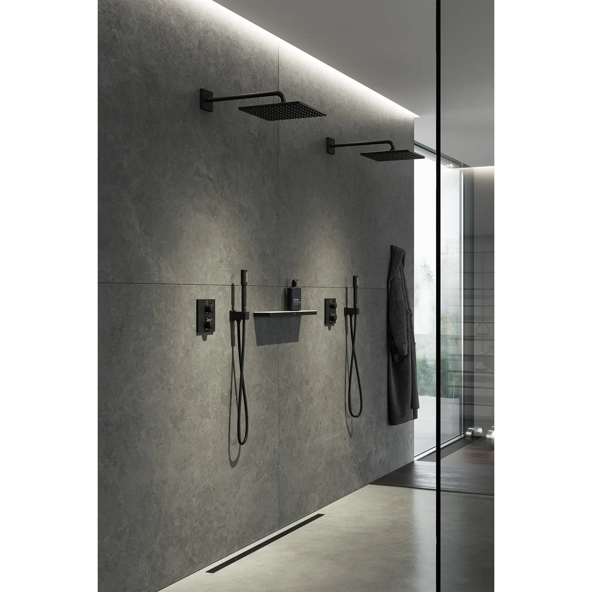 Allure Dual Function 2-Handle Thermostatic Valve Trim // MATTE BLACK // 186606_Allure_EnvironmentCloseUp_265702430_291782431_0001_Oct2023_0_CDNwebp_a578a04f-edb1-4d8b-b6a5-263914179f11.webp