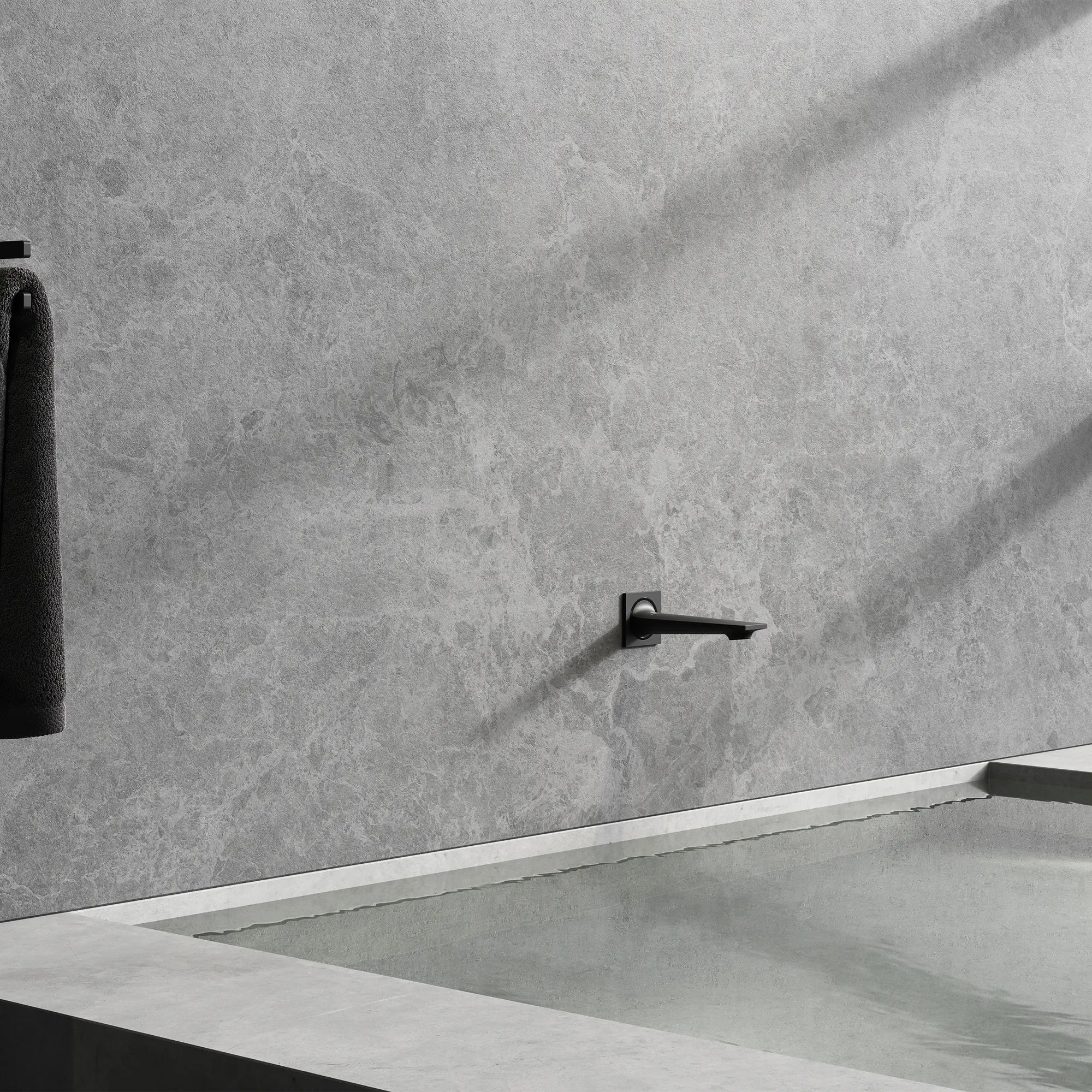 Allure Tub Spout // MATTE BLACK // 186611_Allure_EnvironmentCloseUp_132652431_0001_Oct2023_0_CDNwebp.webp