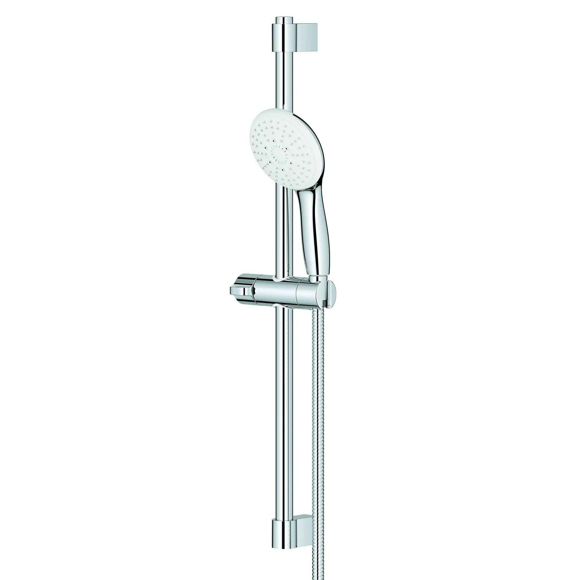 Tempesta Round 110 24" Shower Rail Set, 3-Spray, 1.75 GPM (6.6 L/min) // GROHE STARLIGHT CHROME // 188031_Tempesta_SiloLeft_26761002_0001_Jul2023_0_CDNwebp.webp