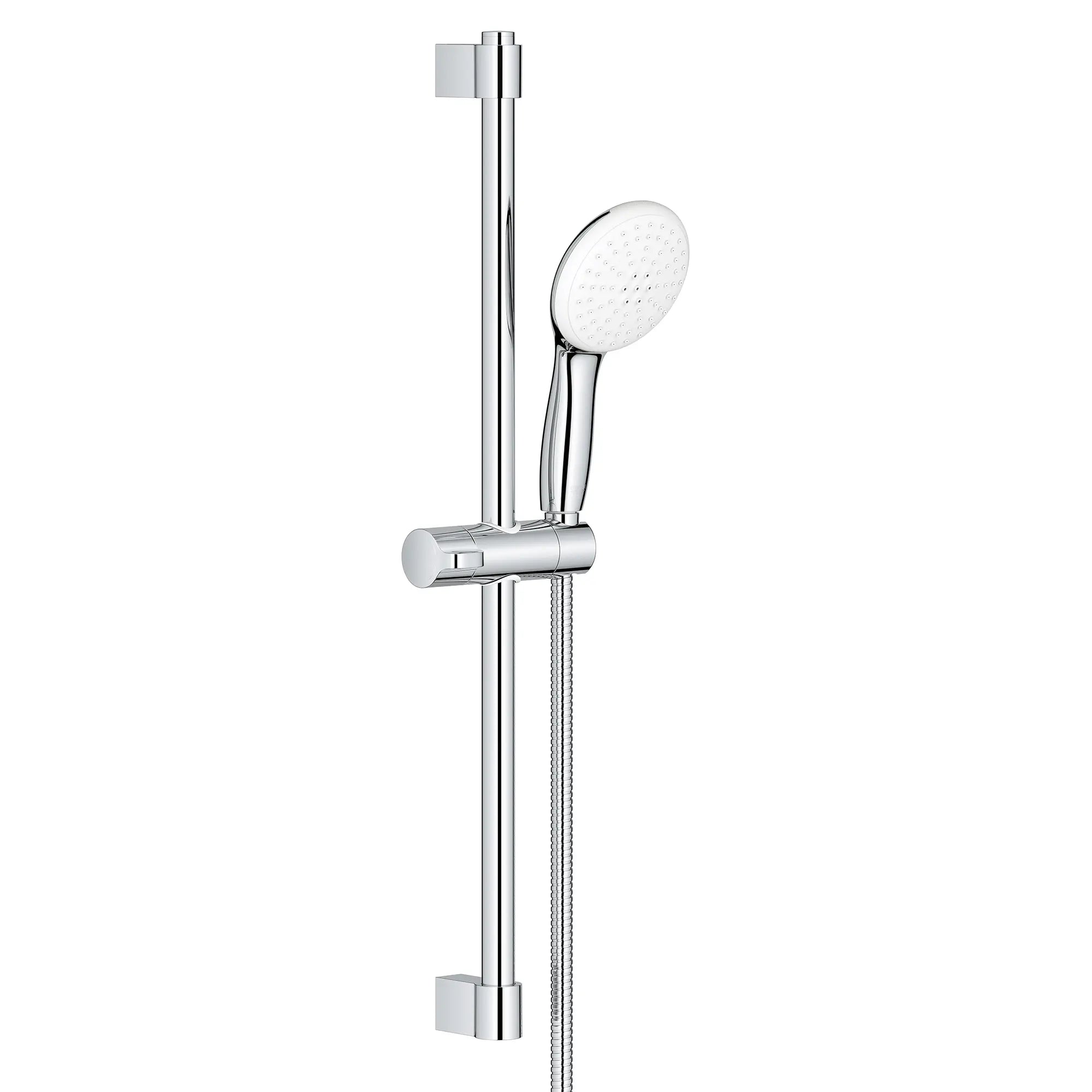 Tempesta Round 110 24" Shower Rail Set, 2-Spray, 1.5 GPM (5.7 L/min) // GROHE STARLIGHT CHROME // 188048_Tempesta_SiloRight_26077002_0001_Aug2023_0_CDNwebp.webp