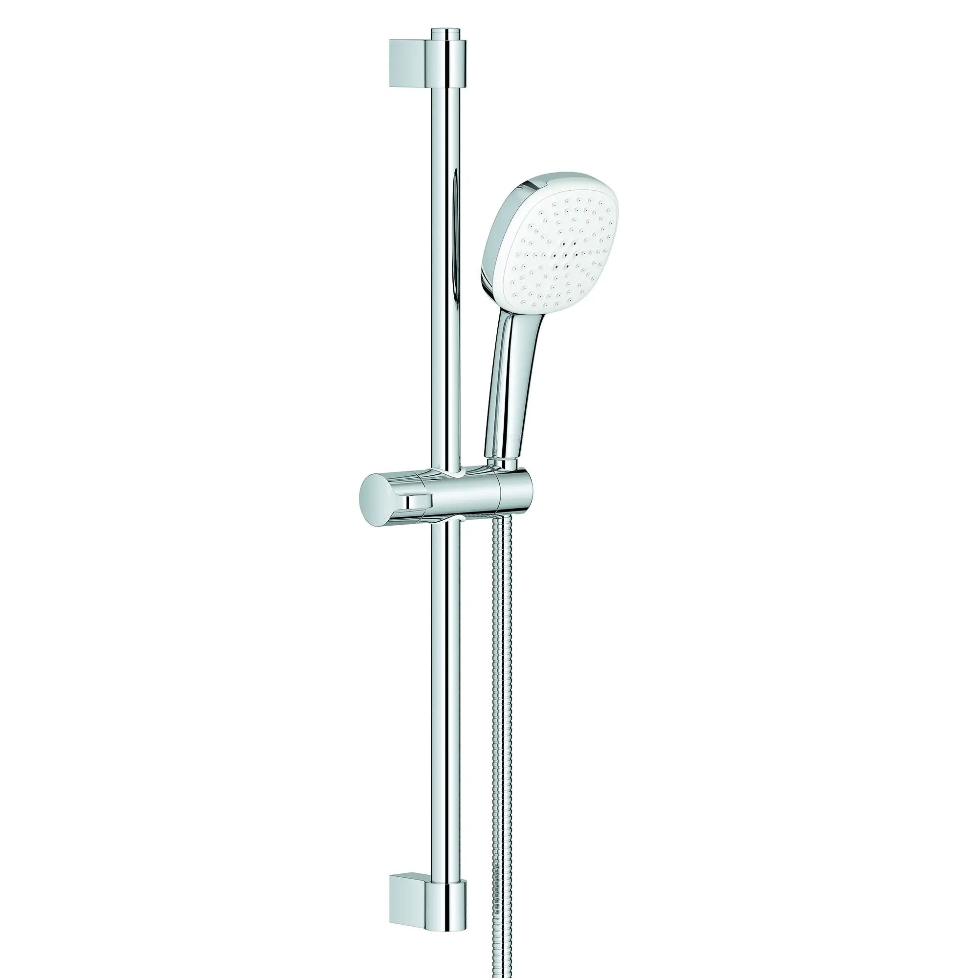 Tempesta Square 110 24" Shower Rail Set, 2-Spray, 1.5 GPM (5.7 L/min) // GROHE STARLIGHT CHROME // 188057_Tempesta_SiloRight_26783002_0001_Jul2023_0_CDNwebp.webp