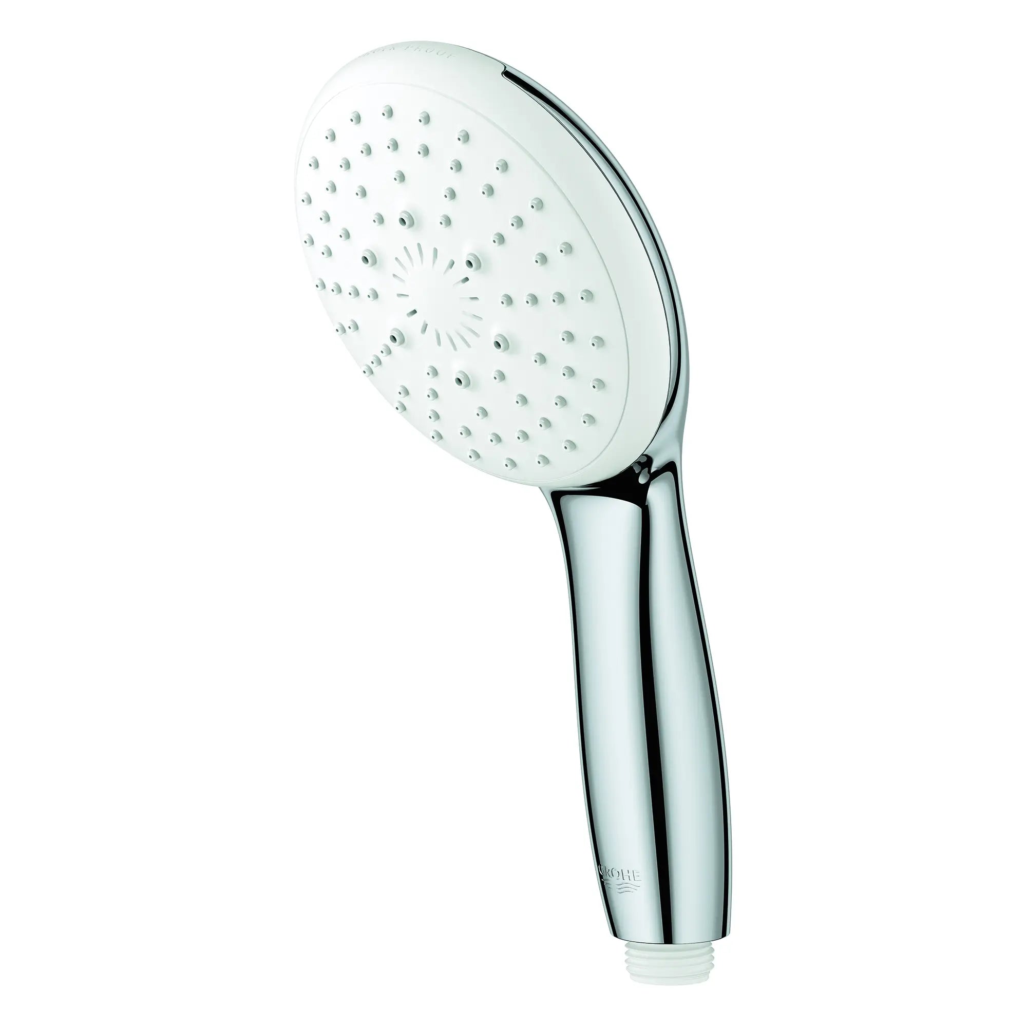 Tempesta 110 Round 3-Spray Hand Shower, 1.75 GPM (6.6 L/min) // GROHE STARLIGHT CHROME // 188111_Tempesta_SiloLeft_26758002_0001_Jul2023_0_CDNwebp.webp