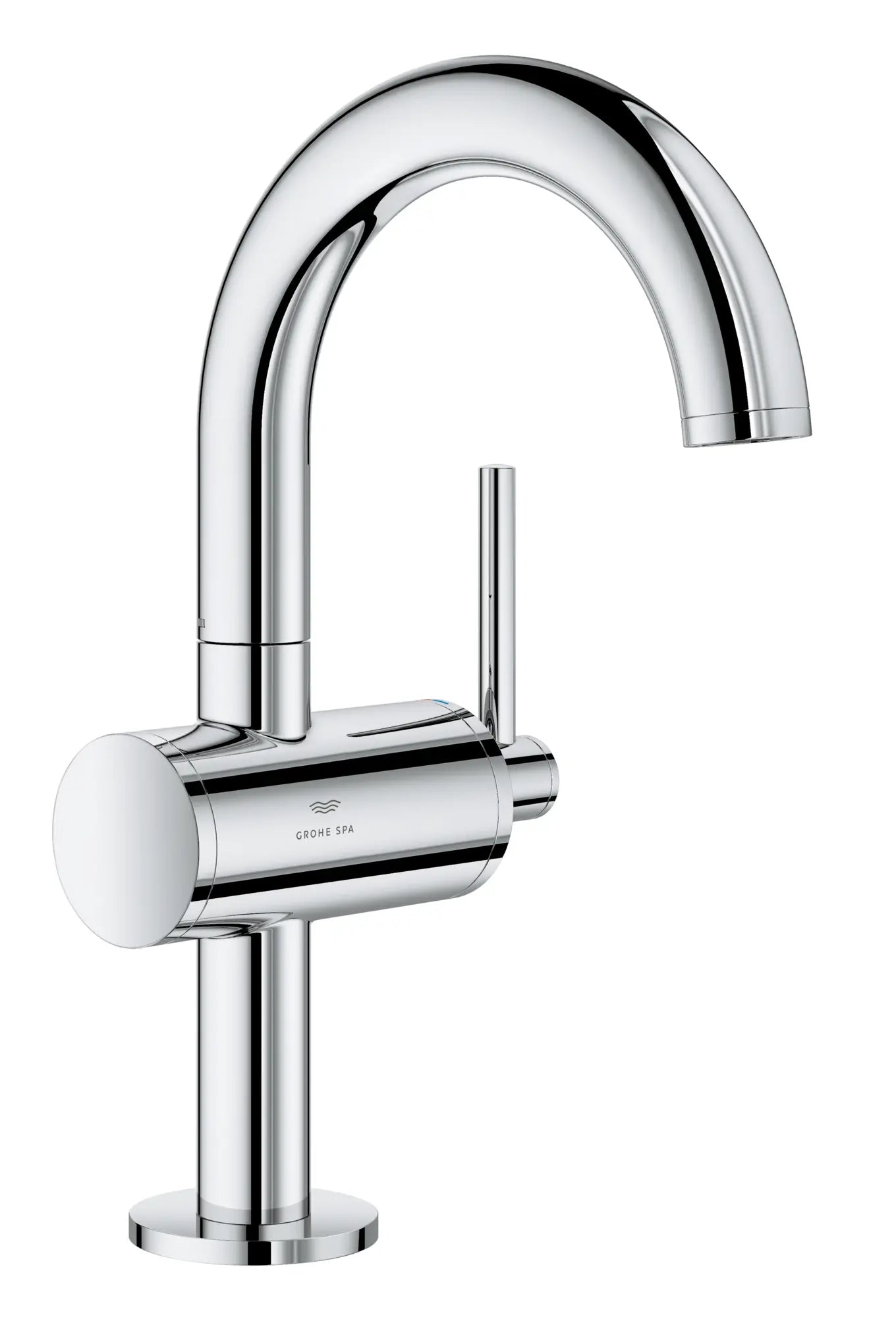 Atrio Single Hole Single-Handle M-Size Bathroom Faucet, 1.2 GPM (4.5 L/min) // GROHE STARLIGHT CHROME // 190357_Atrio_SiloRight_24351000_0001_Feb2023_0_CDNwebp.webp