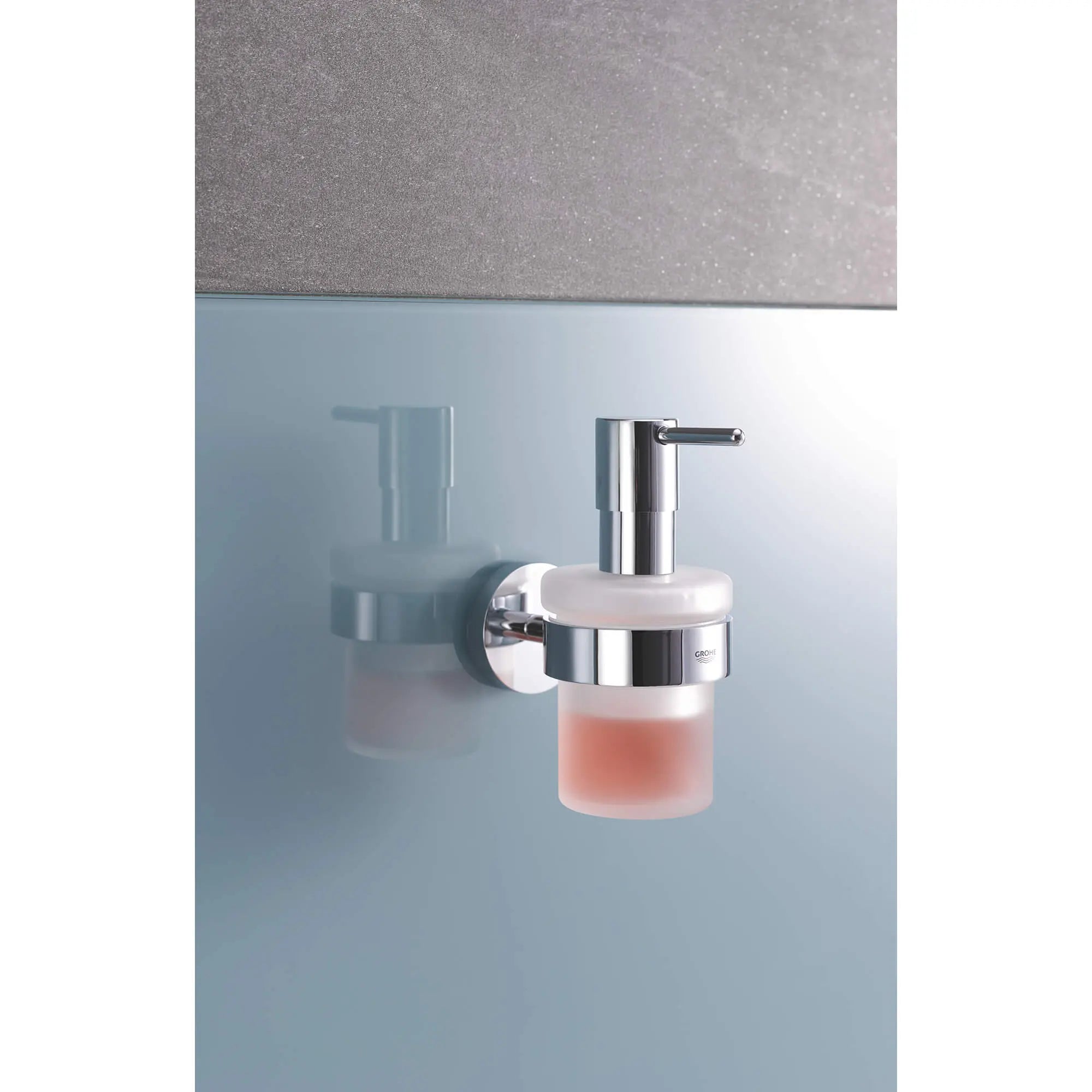 Soap Dispenser with Holder // GROHE STARLIGHT CHROME // 2323_40448001-soap-dispenser-with-holder-enviro-1_0_CDNwebp.webp