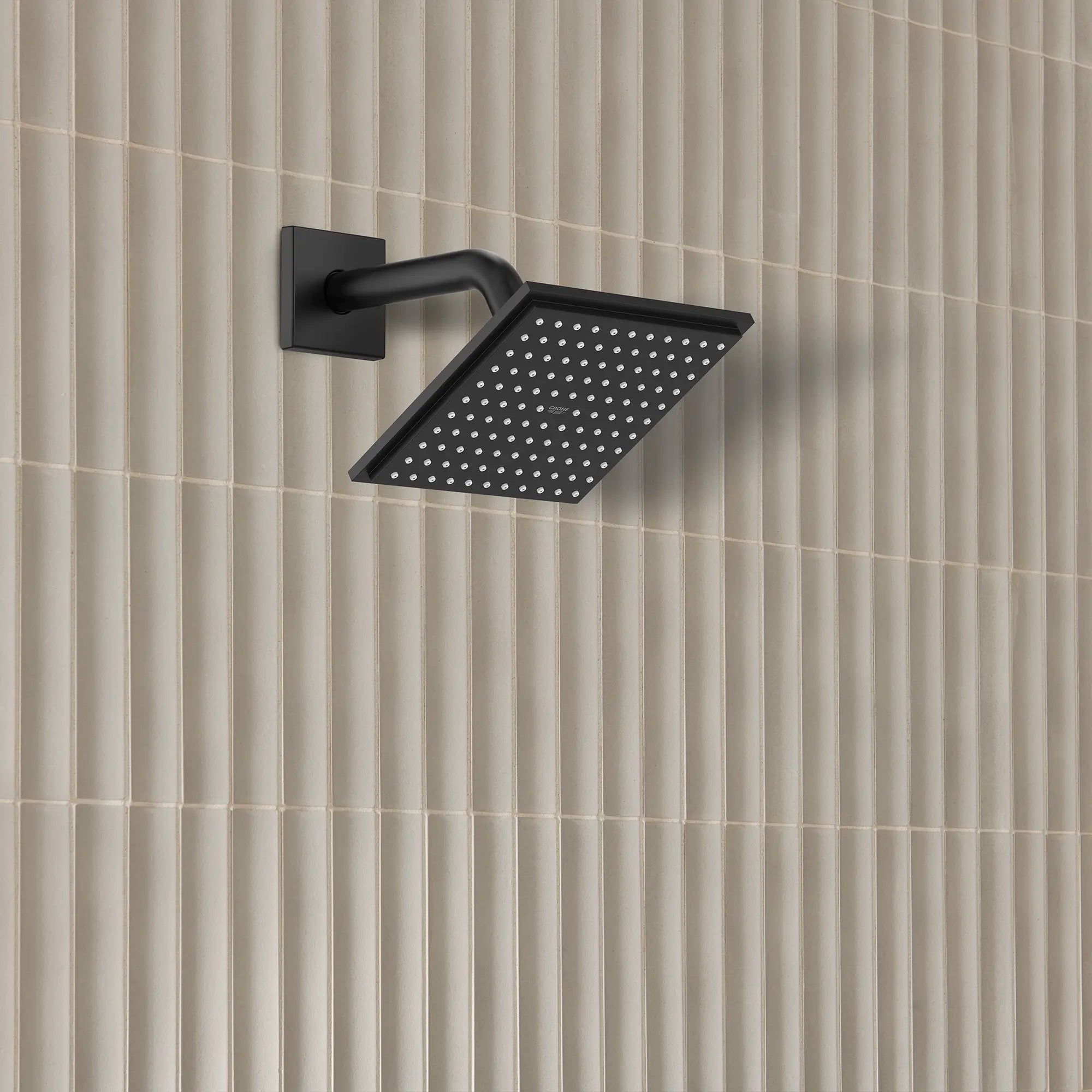 150 Shower Head, 6" - 1 Spray, 1.75 GPM (6.6 L/min) // MATTE BLACK // 233669_EuphoriaCube_EnvironmentCloseUp_266332430_264682430_Nov2023_CDNwebp.webp