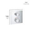 [29177GN1] Allure Single Function 2-Handle Thermostatic Valve Trim - Brushed Cool Sunrise