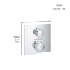 [29178GN1] Allure Dual Function 2-Handle Thermostatic Valve Trim - Brushed Cool Sunrise