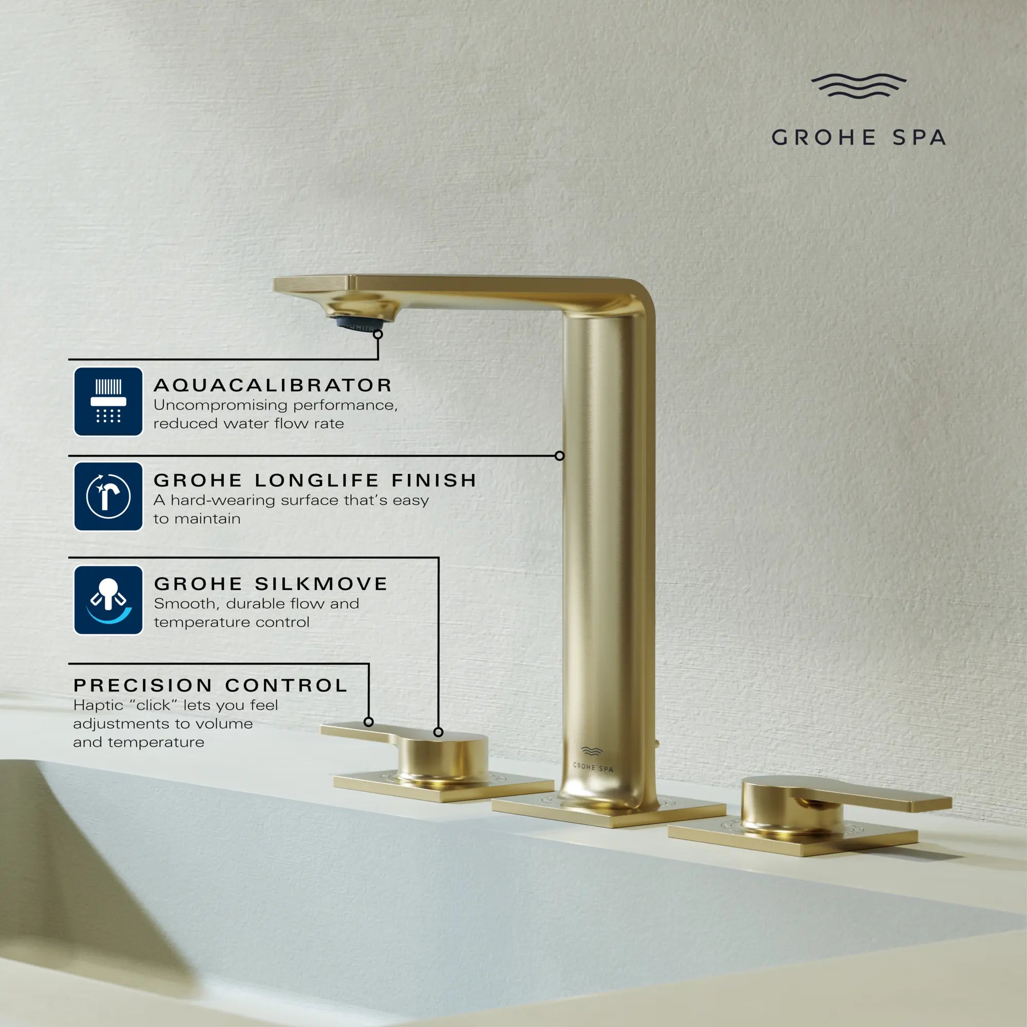 Allure 8-inch Widespread 2-Handle M-Size Bathroom Faucet, 1.2 GPM (4.5 L/min) // GROHE STARLIGHT CHROME // 234132_Allure_Infographic_20584_0001_APR2026_2_CDNwebp.webp