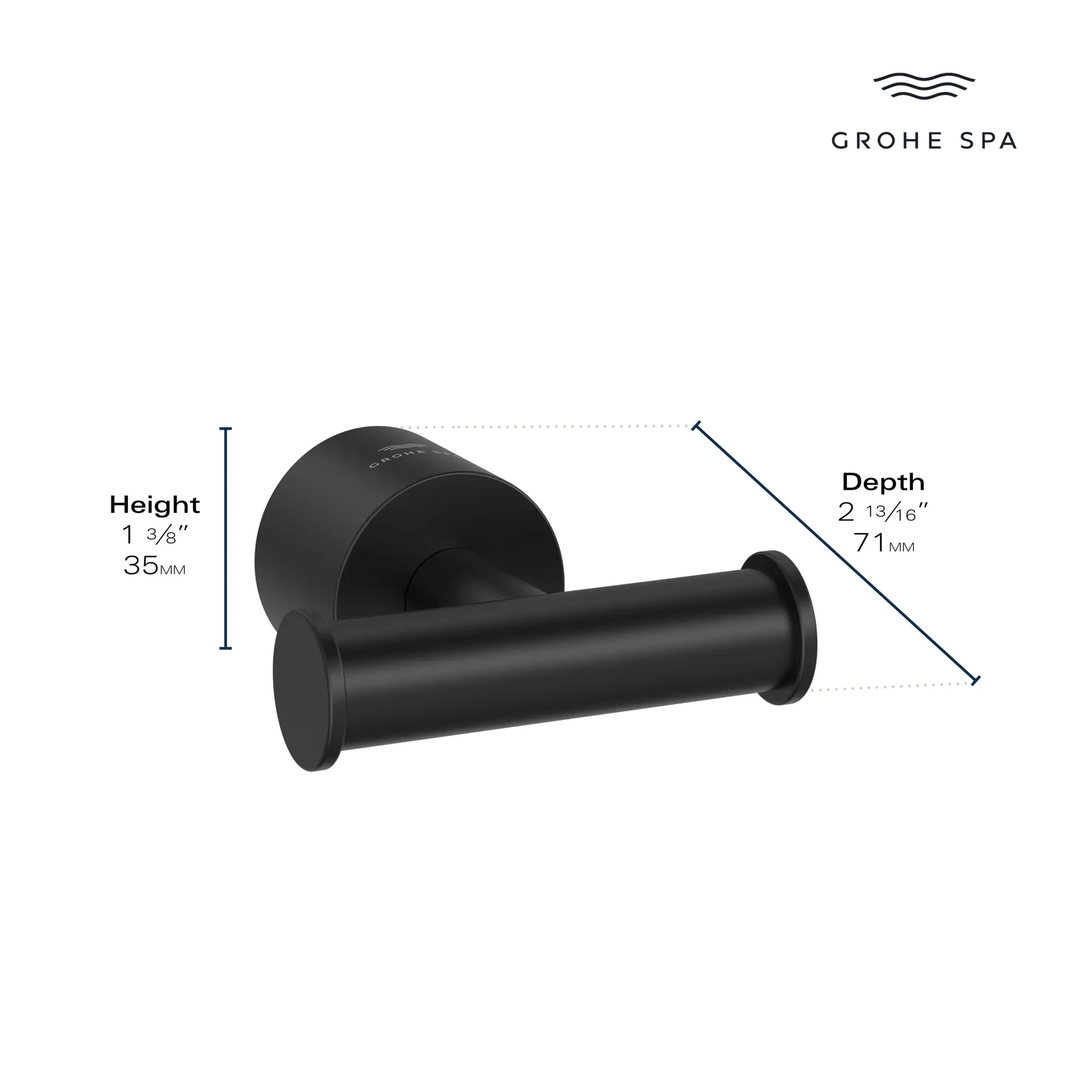 Atrio Towel Hook // BRUSHED COOL SUNRISE // 235626_Atrio_Infographic_40890_0001_JAN2024_CDNwebp.webp