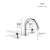[206602430] Atrio 8-inch Widespread 2-Handle S-Size Bathroom Faucet without Handles, 1.2 GPM (4.5 L/min) - Matte Black