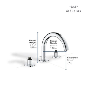 [206602430] Atrio 8-inch Widespread 2-Handle S-Size Bathroom Faucet without Handles, 1.2 GPM (4.5 L/min) - Matte Black