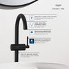 [243502430] Atrio Single Hole Single-Handle L-Size Bathroom Faucet, 1.2 GPM (4.5 L/min) - Matte Black