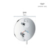 [24361GN0] Dual Function 2-Handle Thermostatic Valve Trim - Brushed Cool Sunrise