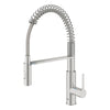 [30616DC0] Eurosmart Single-Handle Semi-Pro Dual Spray Kitchen Faucet 1.75 gpm (6.6 L/min) - SuperSteel InfinityFinish
