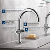 [21148000] Atrio Single Hole Two-Handle M-Size Bathroom Faucet without Handles, 1.2 GPM (4.5 L/min) - GROHE StarLight Chrome