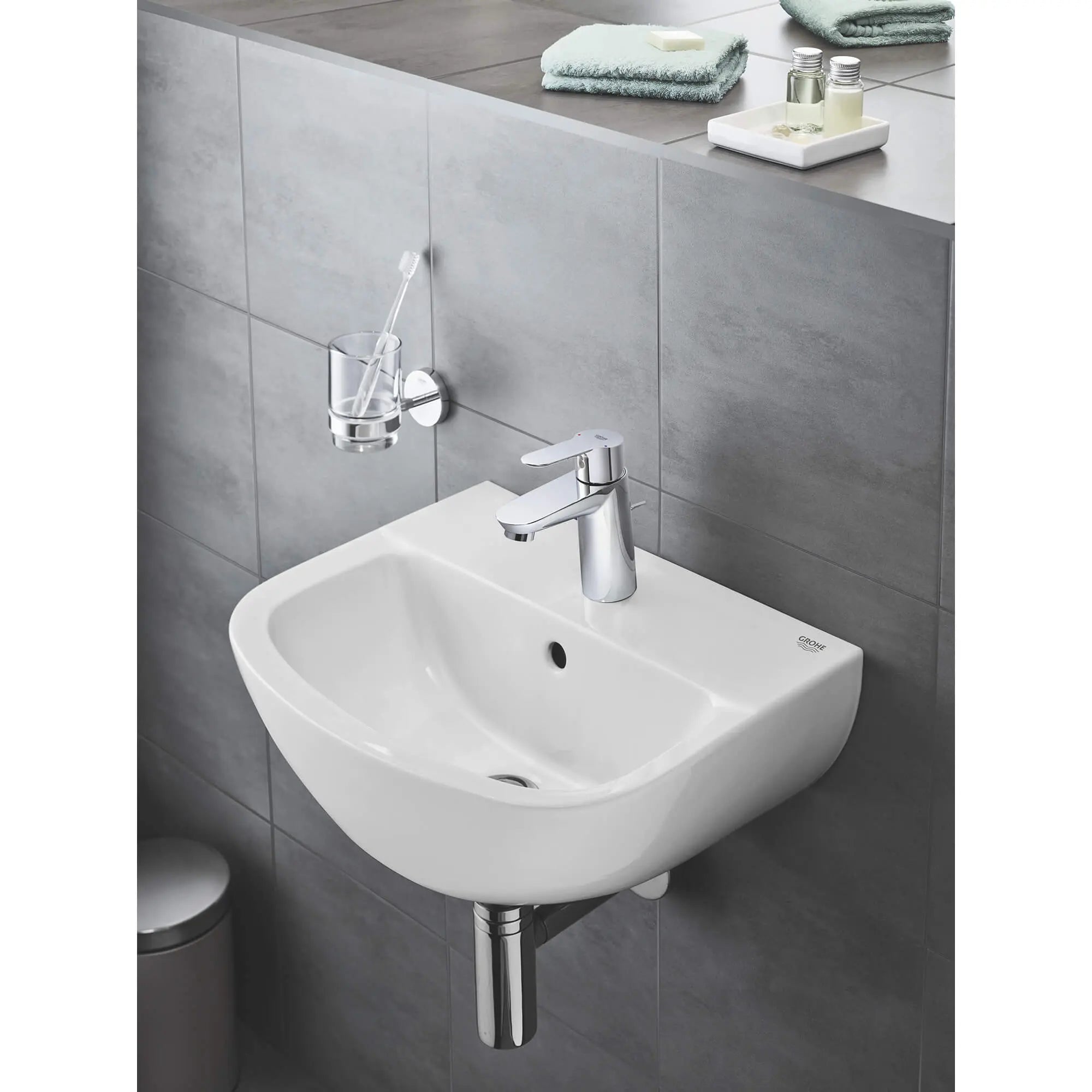 Holder For Glass, Soap Dish Or Soap Dispenser // GROHE STARLIGHT CHROME // 2386_40585001-holder-enviro-11_0_CDNwebp.webp