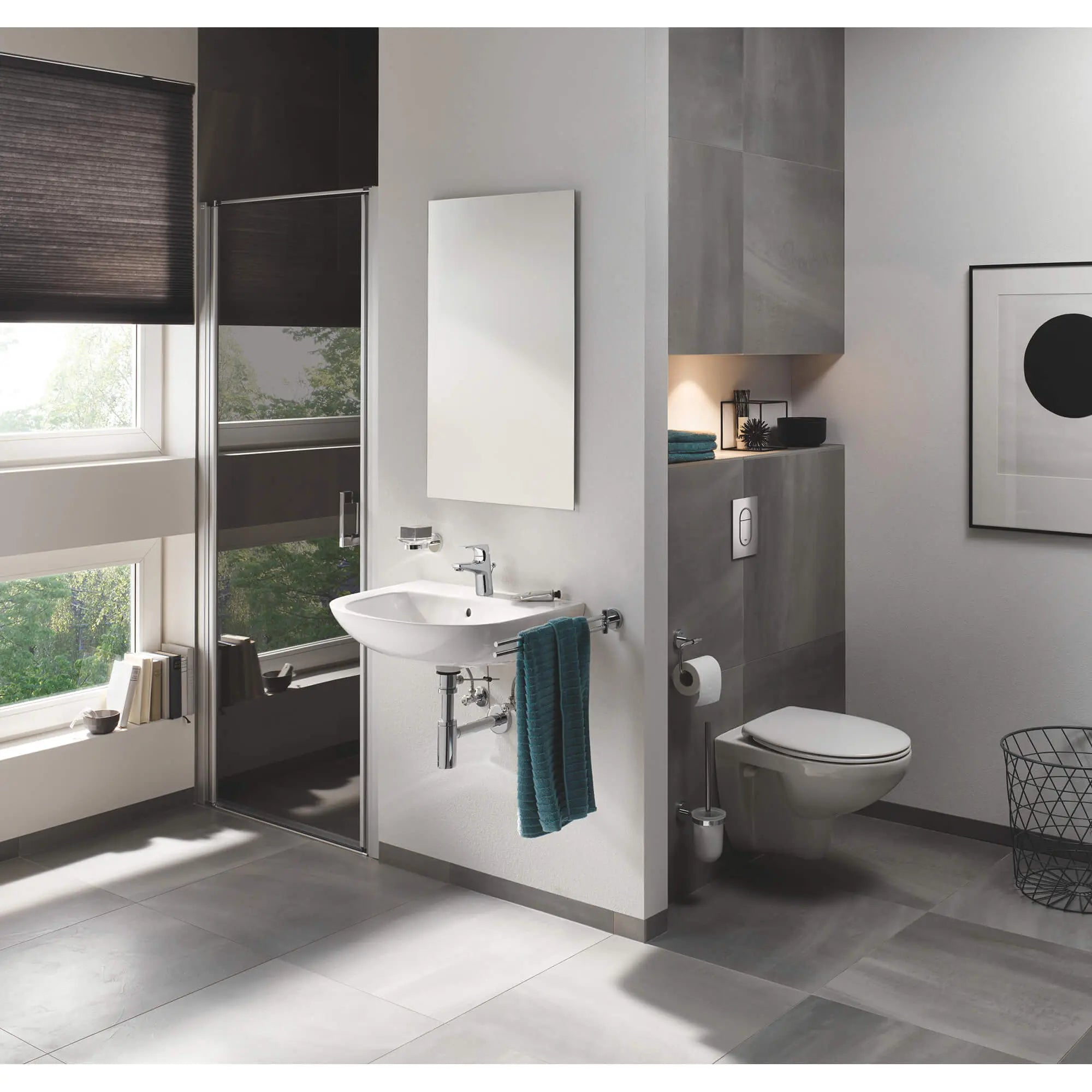 Holder For Glass, Soap Dish Or Soap Dispenser // GROHE STARLIGHT CHROME // 2389_40585001-holder-enviro-12_0_CDNwebp.webp
