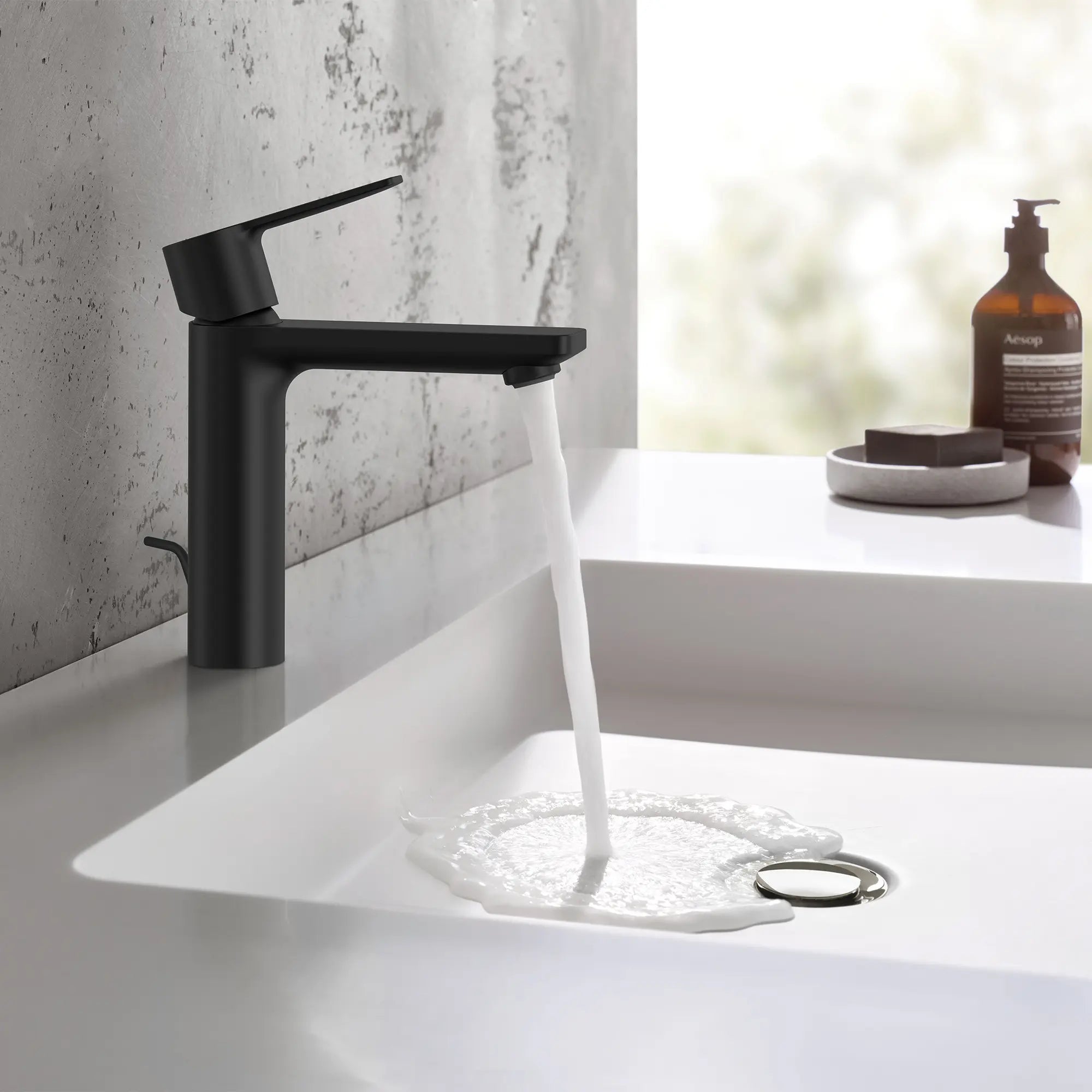 Single Hole Single-Handle S-Size Bathroom Faucet, 1.2 GPM (4.5 L/min) // MATTE BLACK // 239949_B-23794243_CDNwebp.webp