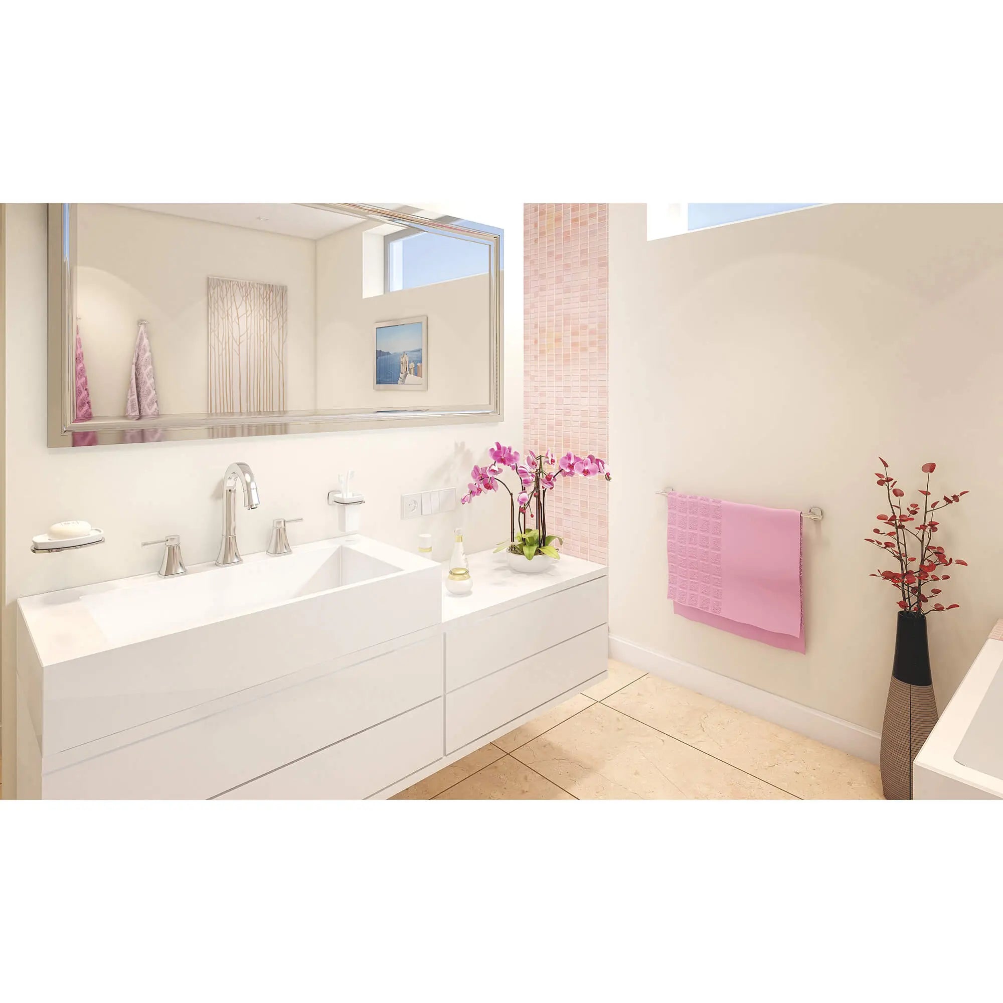 Ceramic Tumbler with Holder // GROHE STARLIGHT CHROME // 2406_40626000-holder-with-ceramic-tumbler-enviro-7_0_CDNwebp.webp