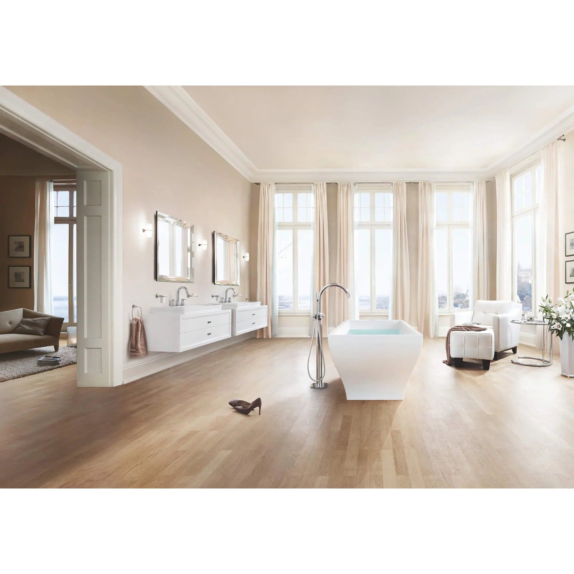 8" Towel Ring // GROHE STARLIGHT CHROME // 2416_40630000-towel-ring-enviro-2_0_CDNwebp.webp