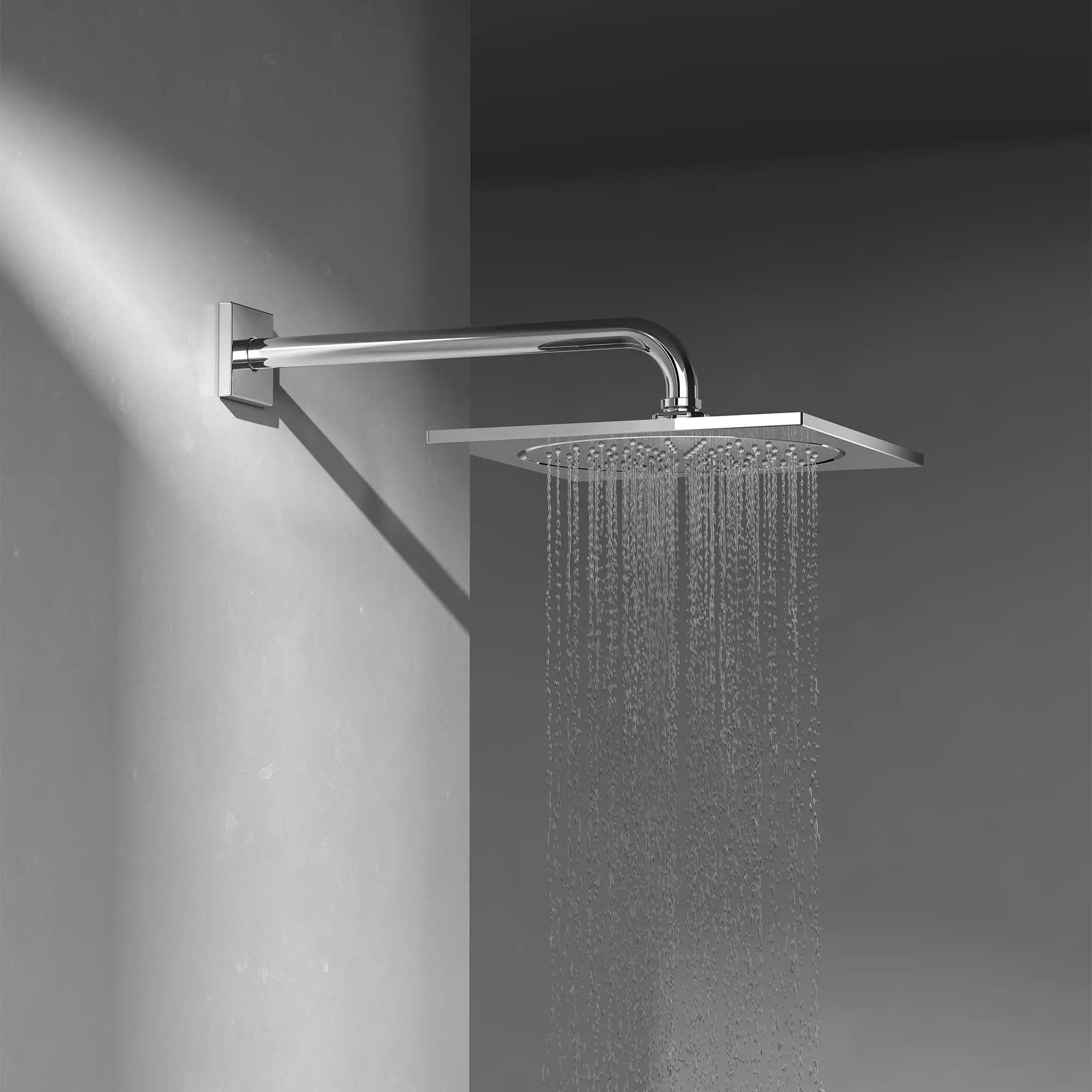 10" Shower Head - 1 Spray, 2.5 GPM (9.5 L/min) // GROHE STARLIGHT CHROME // 244259_RAINSHOWER_EnvironmentCloseUp_26872000_0001_APRIL2024_CDNwebp.webp