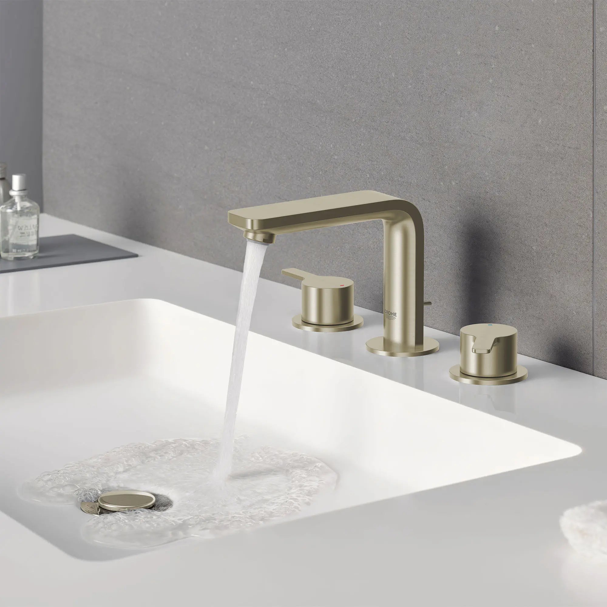 8-inch Widespread 2-Handle M-Size Bathroom Faucet, 1.2 GPM (4.5 L/min) // BRUSHED NICKEL INFINITYFINISH // 244756_Lineare_EnvironmentCloseUp_20578ENA_0002_APRIL2024_CDNwebp.webp