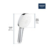 [26776002] Tempesta 110 Square 2-Spray Hand Shower, 1.5 GPM (5.7 L/min) - GROHE StarLight Chrome