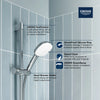 [26783002] Tempesta Square 110 24" Shower Rail Set, 2-Spray, 1.5 GPM (5.7 L/min) - GROHE StarLight Chrome