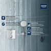 [26903002] Tempesta 110 Square 3-Spray Hand Shower, 1.75 GPM (6.6 L/min) - GROHE StarLight Chrome