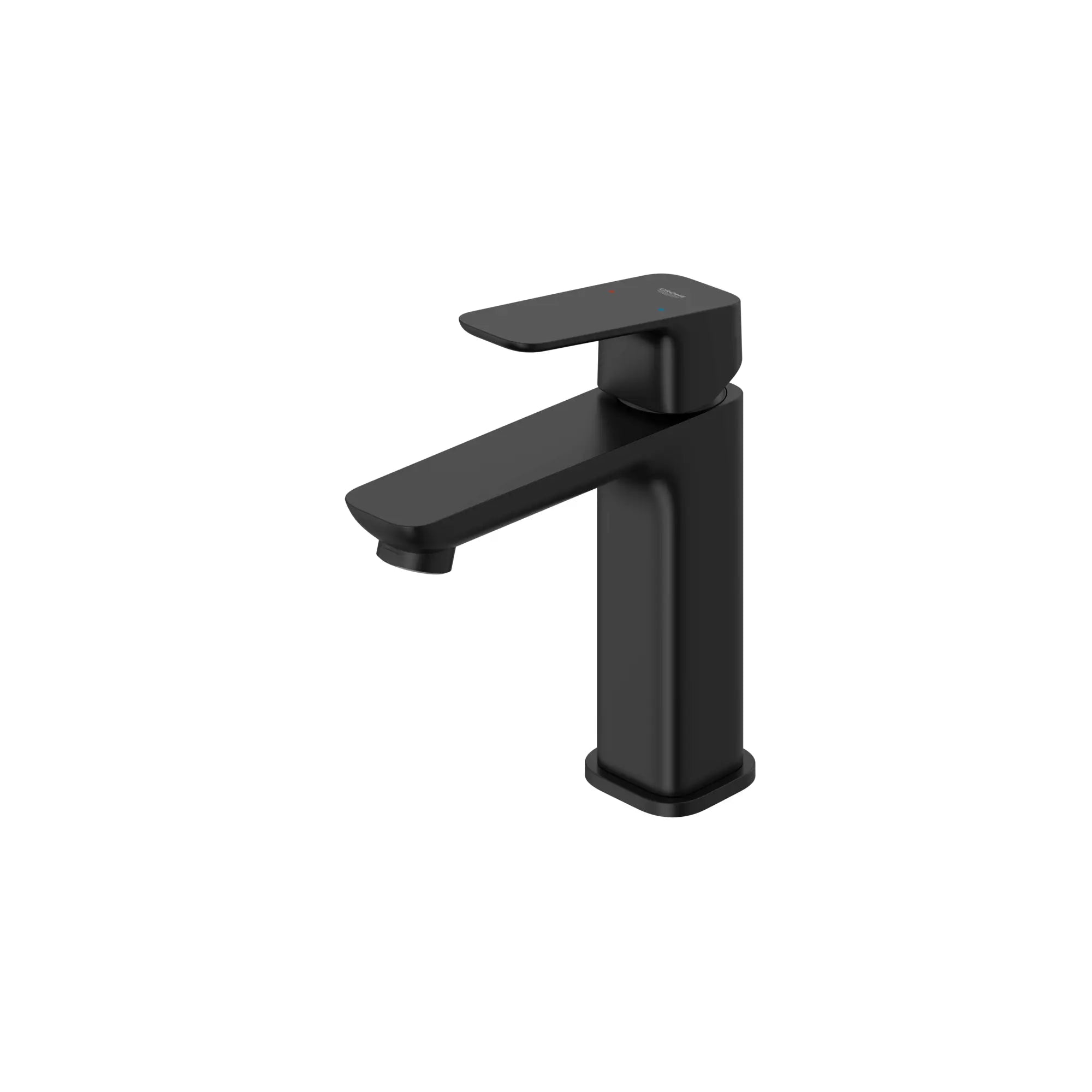 Cubeo Single Hole Single Handle M-Size Bathroom Faucet, 1.2 gpm (4.5L/min) // MATTE BLACK // 249460_Cubeo_SiloLeft_1019202430_0001_AUGUST2024_0_CDNwebp.webp