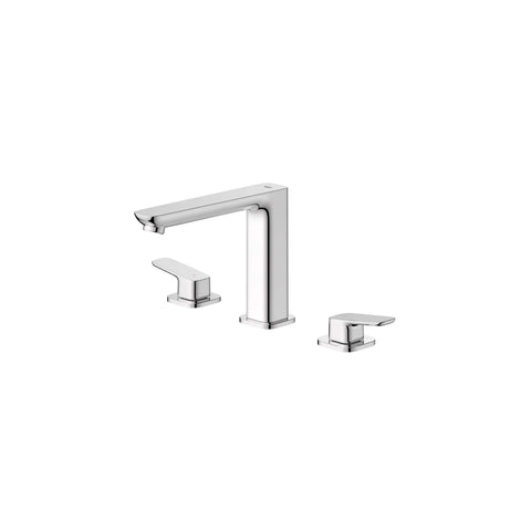 Cubeo 3-Hole 2-Handle Deck Mount Tub Filler - GROHE StarLight Chrome