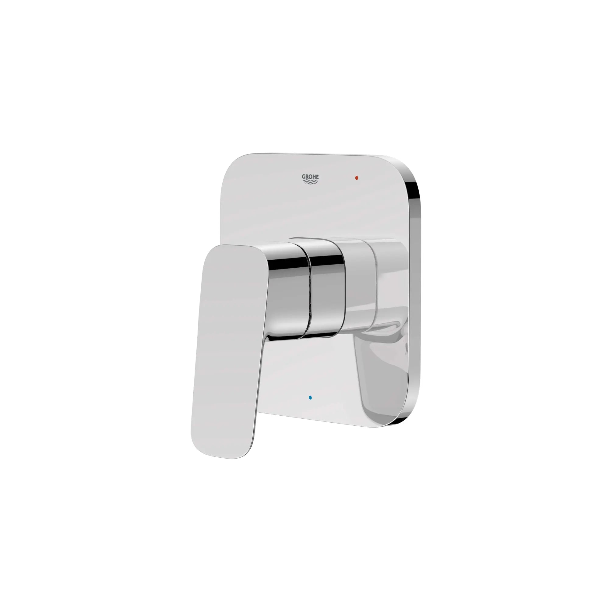 Cubeo Pressure Balance Valve Trim with Cartridge // GROHE STARLIGHT CHROME // 249475_Cubeo_SiloLeft_1019280000_0001_AUGUST2024_0_CDNwebp.webp