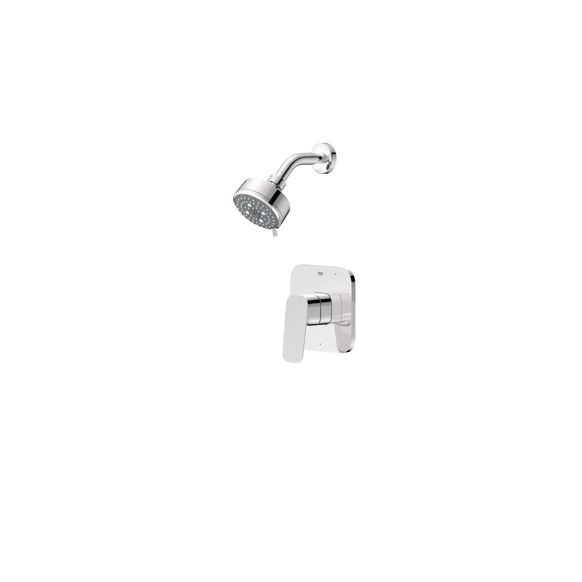 Cubeo Pressure Balance Valve Shower Trim Kit // GROHE STARLIGHT CHROME // 249483_Cubeo_SiloLeft_1053770000_0001_AUGUST2024_0_CDNwebp_3fcade43-4974-4256-99f3-7d183623cd10.webp