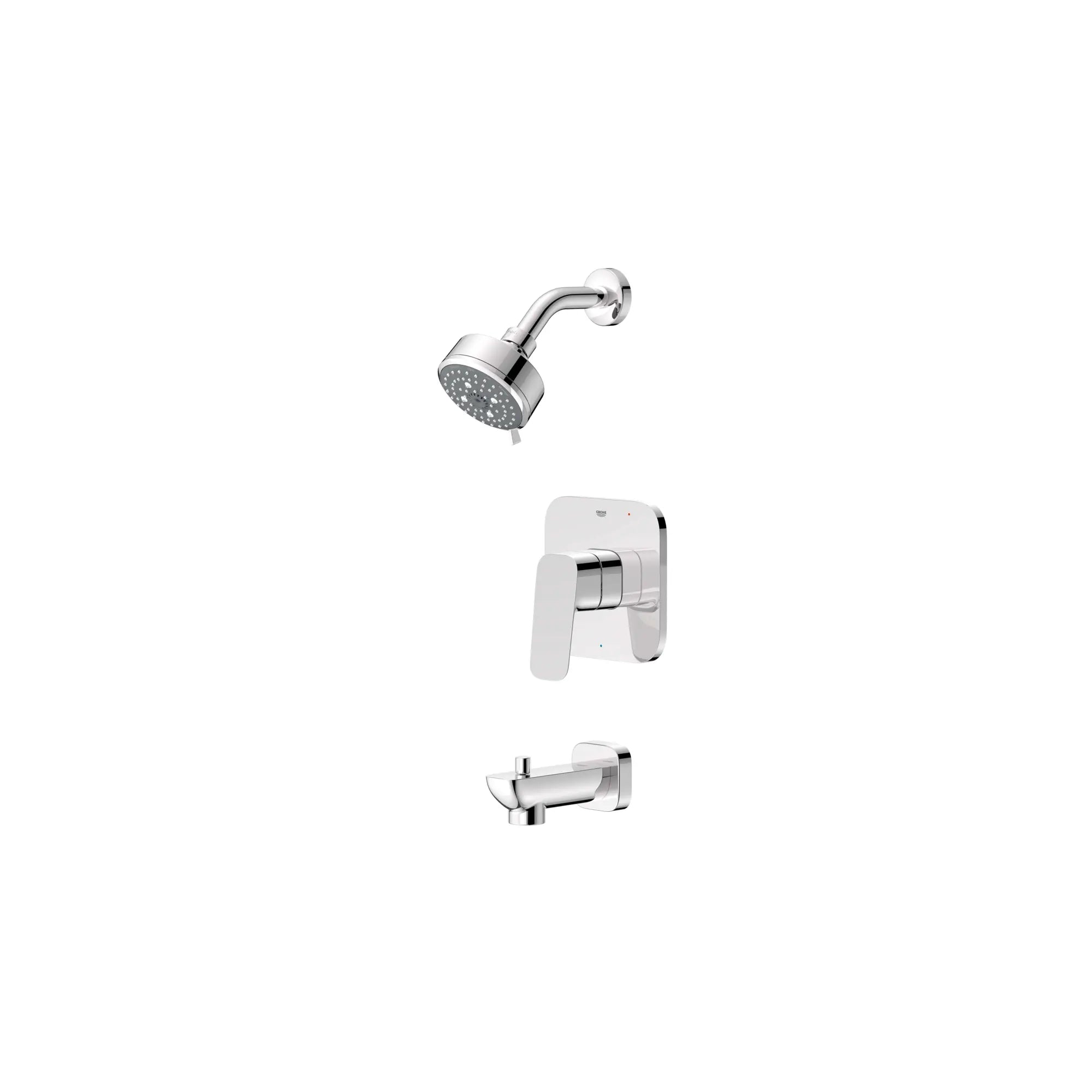 Cubeo Pressure Balance Valve Tub/Shower Trim Kit // GROHE STARLIGHT CHROME // 249486_Cubeo_SiloLeft_1053800000_0001_AUGUST2024_0_CDNwebp_aada44de-c708-4c34-b306-eea86a650e30.webp
