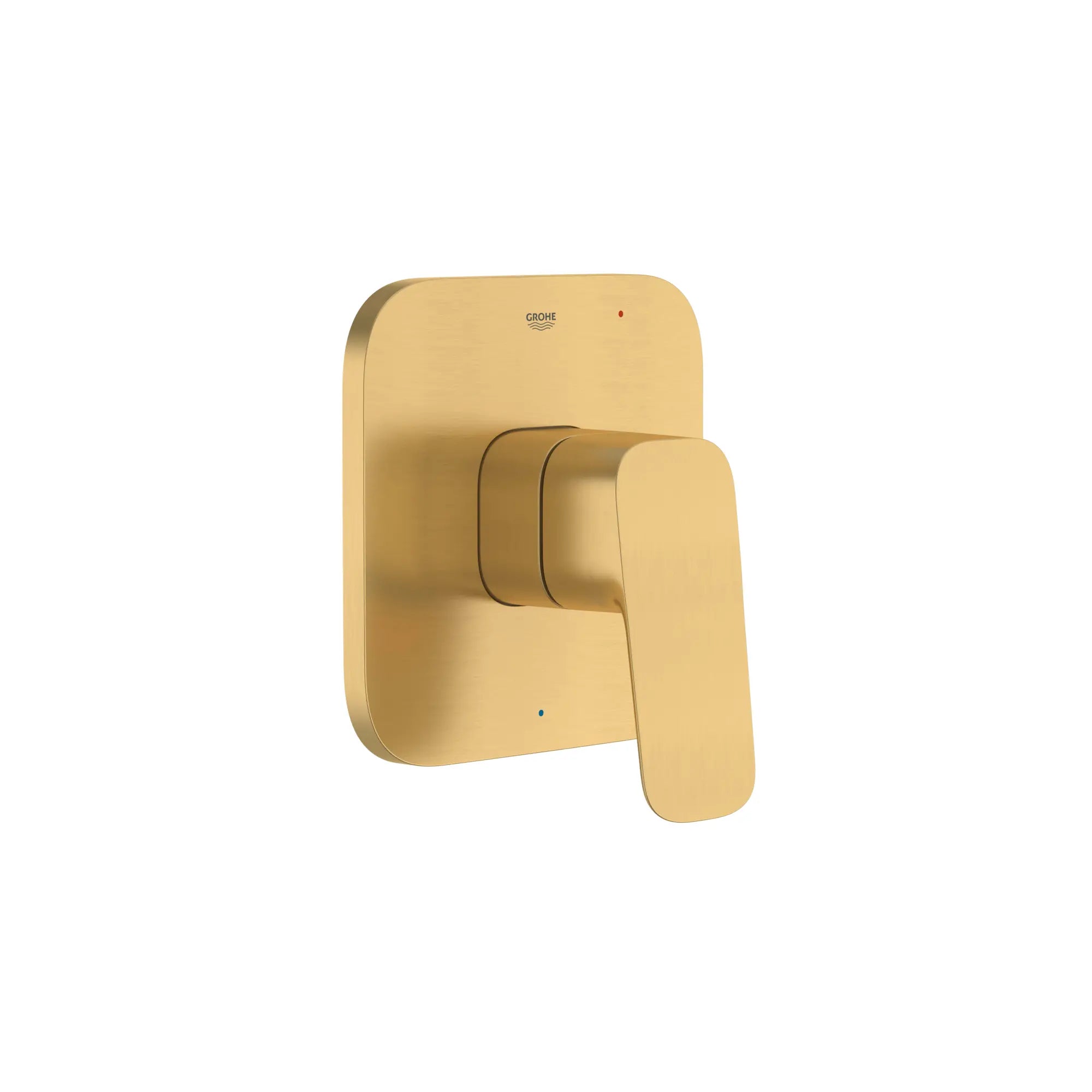 Cubeo Pressure Balance Valve Trim with Cartridge // BRUSHED COOL SUNRISE // 249505_Cubeo_SiloRight_101928GN00_0001_AUGUST2024_0_CDNwebp_701d959f-a30f-49d0-8653-5e4b31218229.webp