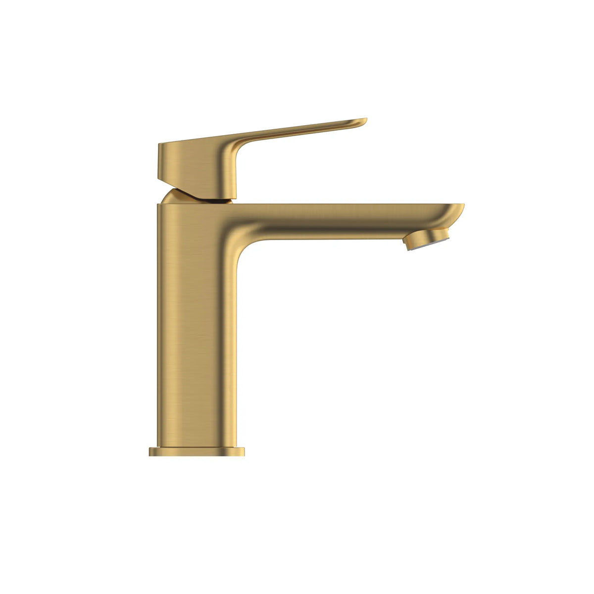 Cubeo Single Hole Single Handle M-Size Bathroom Faucet, 1.2 gpm (4.5L/min) // BRUSHED COOL SUNRISE // 249549_Cubeo_SiloSide_10192GN00_0001_AUGUST2024_0_CDNwebp_41df1559-ed8e-4cd7-ae29-9dbfab536ba2.webp
