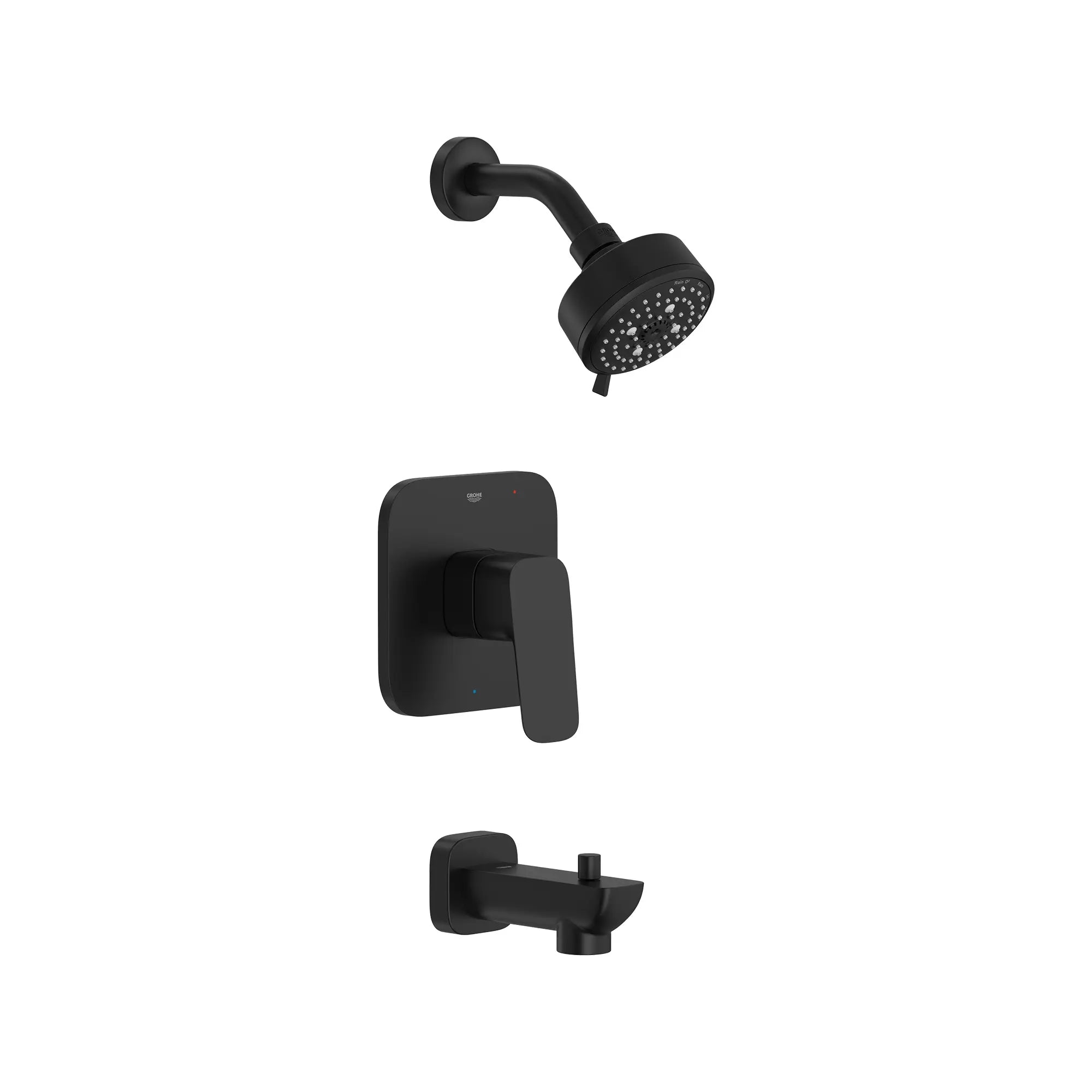 Cubeo Pressure Balance Valve Tub/Shower Trim Kit // MATTE BLACK // 252781_Cubeo_SiloRight_1053802430_0001_AUGUST2024_0_CDNwebp.webp