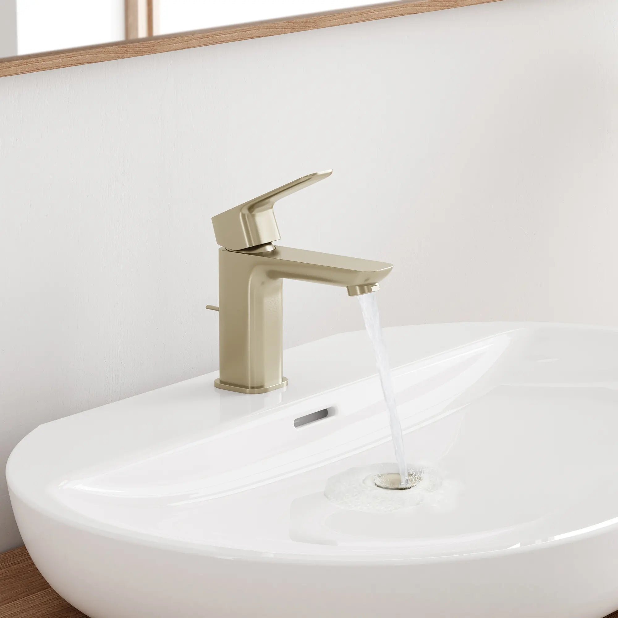 Cubeo Single Hole Single Handle S-Size Bathroom Faucet, 1.2 gpm (4.5L/min) // BRUSHED NICKEL INFINITYFINISH // 253066_Cubeo_EnvironmentCloseUp_101898EN00_39669000_0002_OCTOBER2024_2_CDNwebp.webp