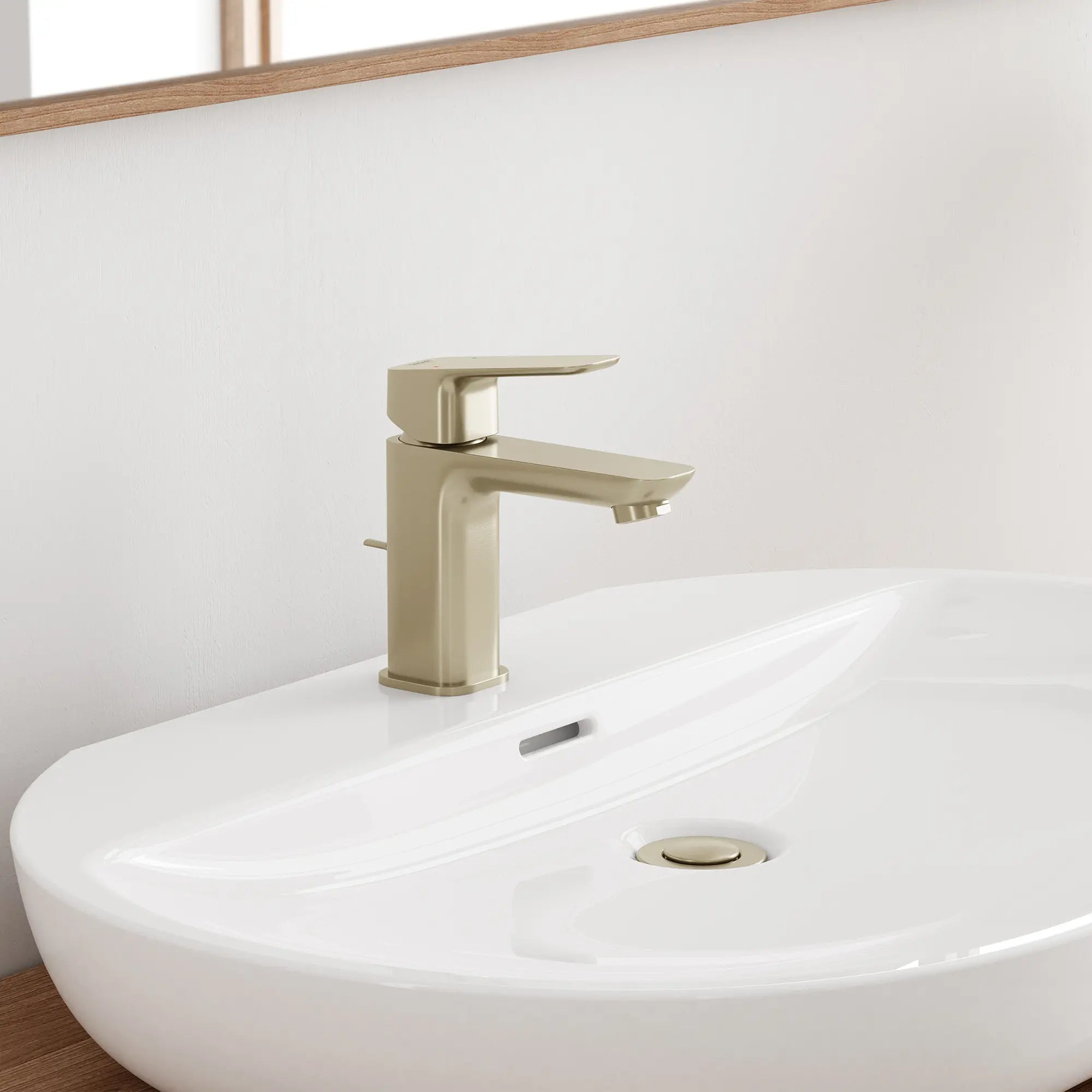 Cubeo Single Hole Single Handle S-Size Bathroom Faucet, 1.2 gpm (4.5L/min) // BRUSHED NICKEL INFINITYFINISH // 253067_Cubeo_EnvironmentCloseUp_101898EN00_39669000_0001_OCTOBER2024_2_CDNwebp.webp